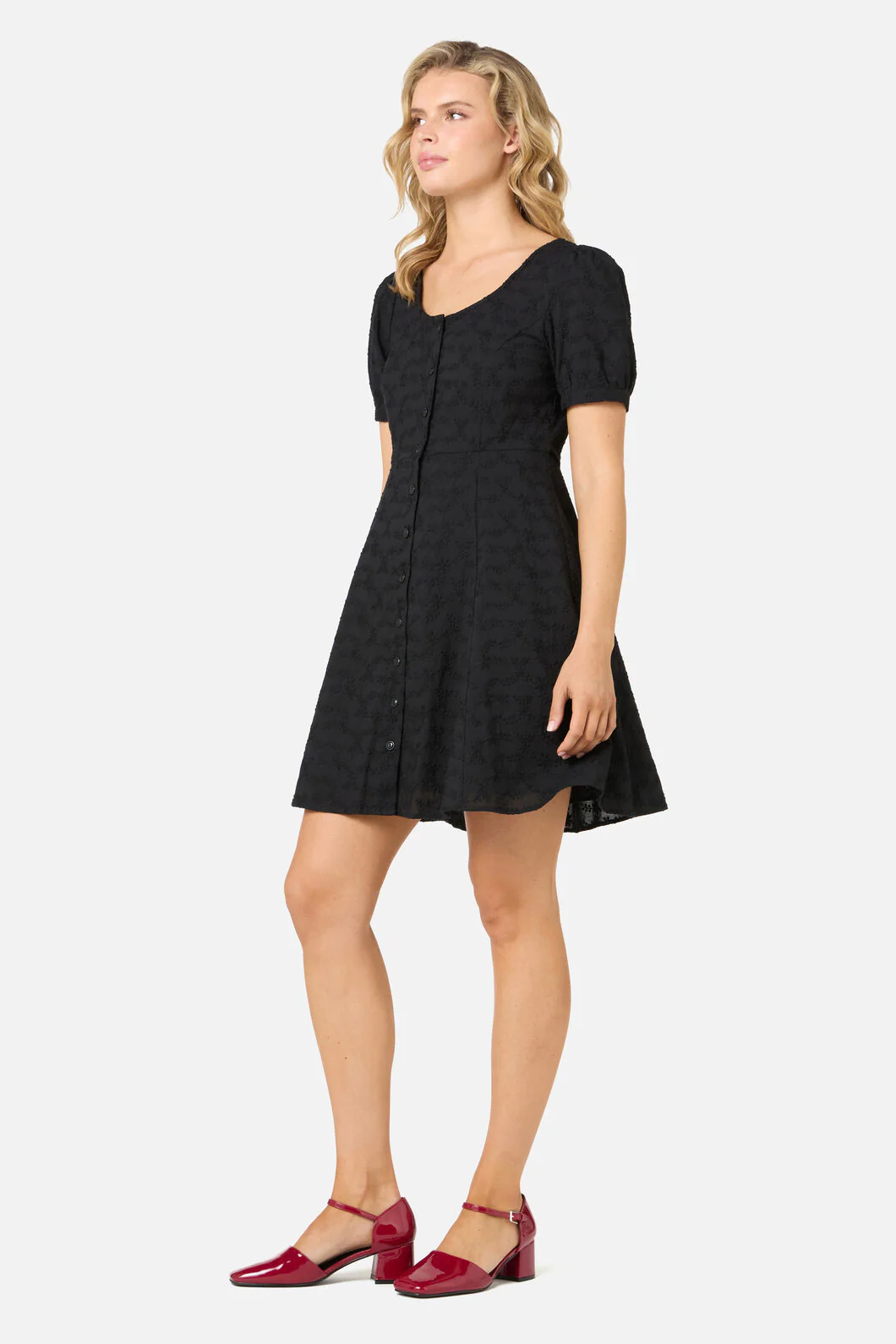 Lily Broidery Mini Dress - Image 3