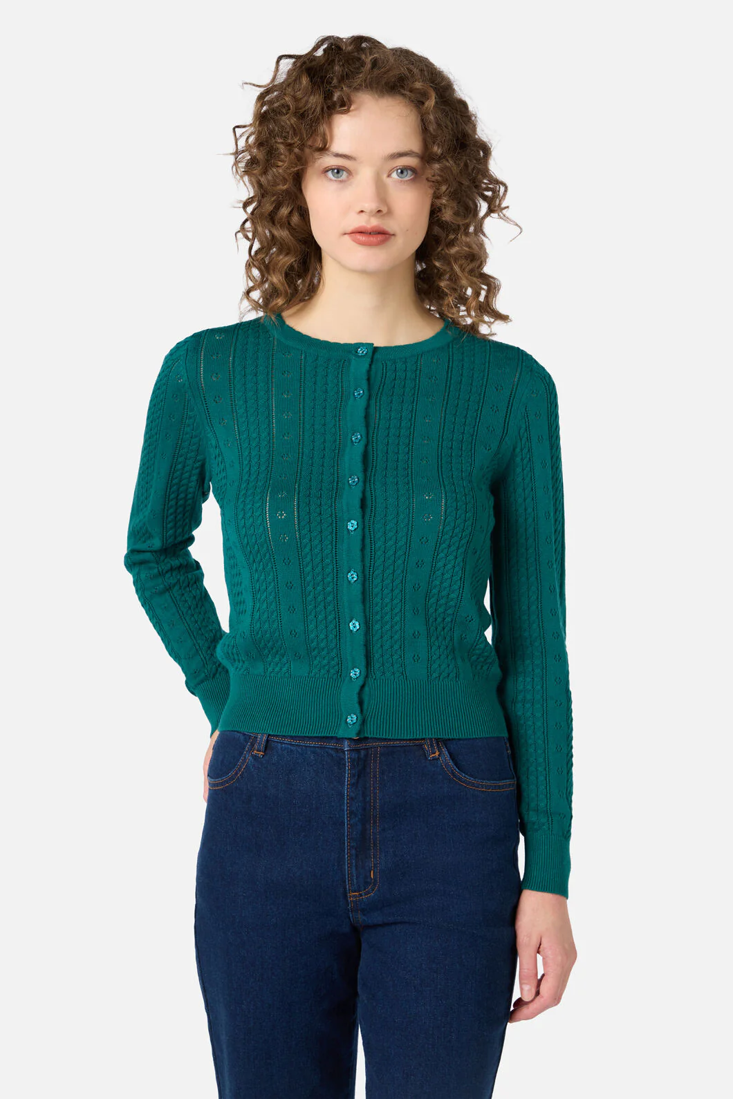 Lisa Pointelle Cardigan - Image 11