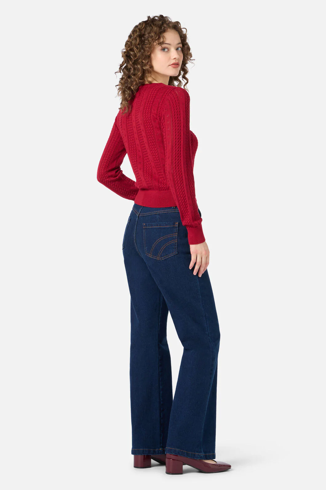 Lisa Pointelle Cardigan - Image 4