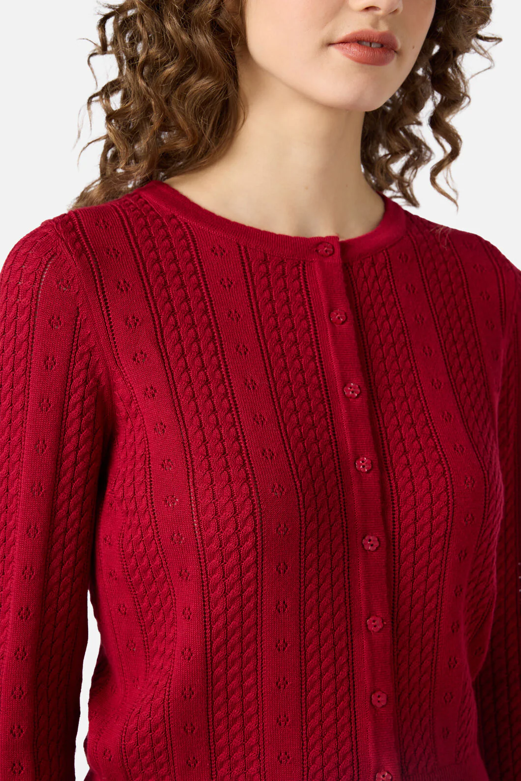 Lisa Pointelle Cardigan - Image 6