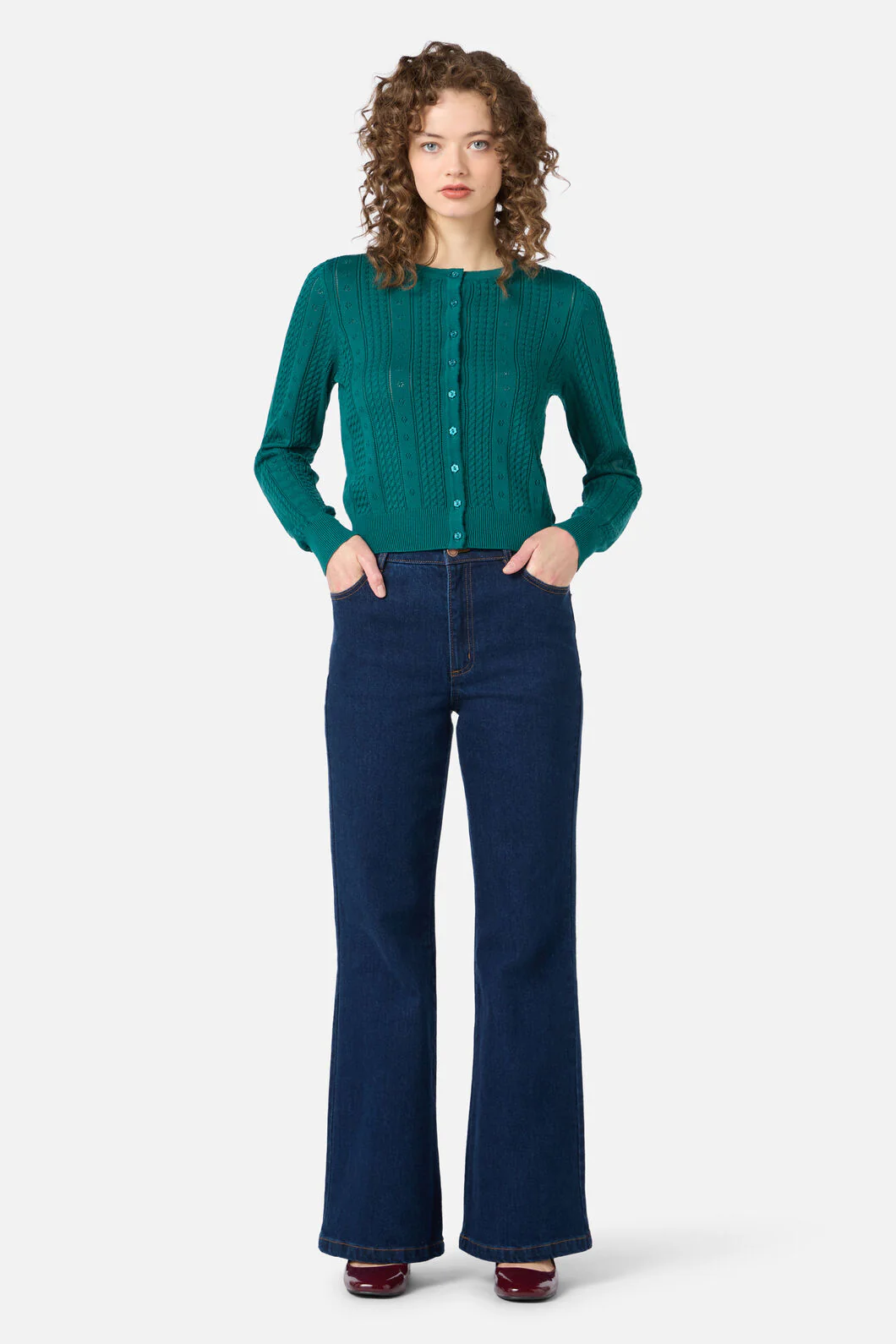 Lisa Pointelle Cardigan - Image 7