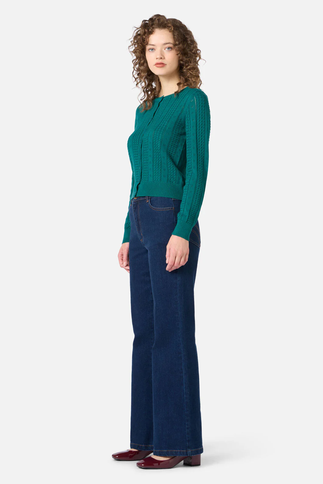 Lisa Pointelle Cardigan - Image 8