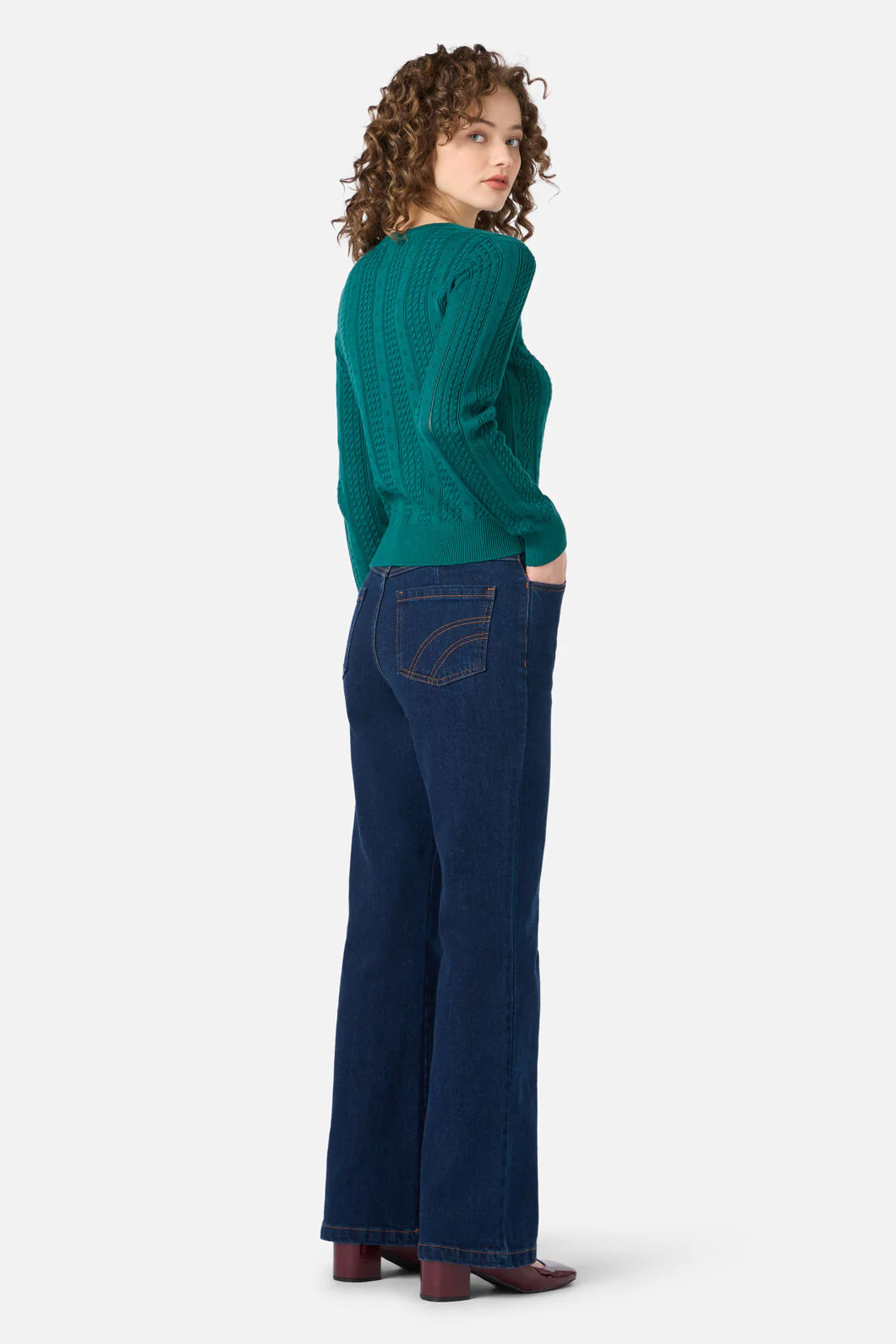 Lisa Pointelle Cardigan - Image 9