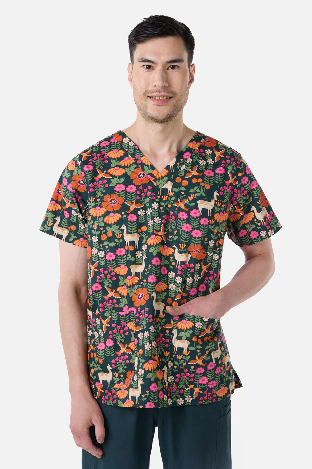 LlamaBird Top & Pant Scrub Set - Image 3