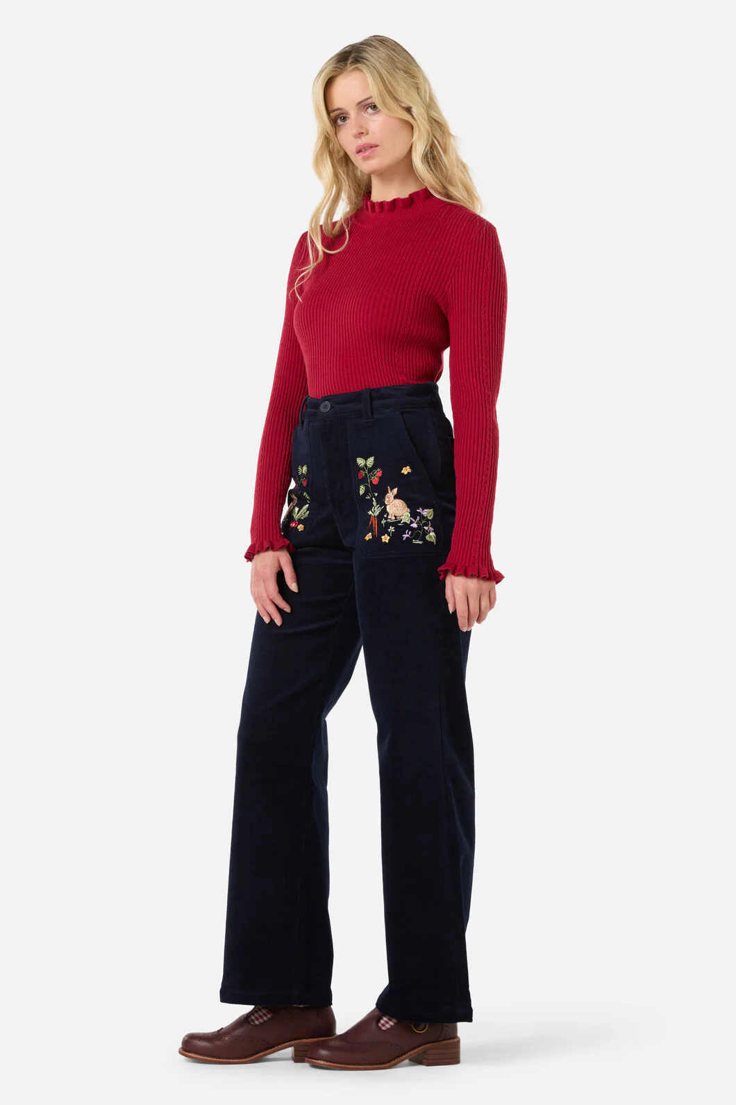 Lola Rabbit Embroidered Jean - Image 3