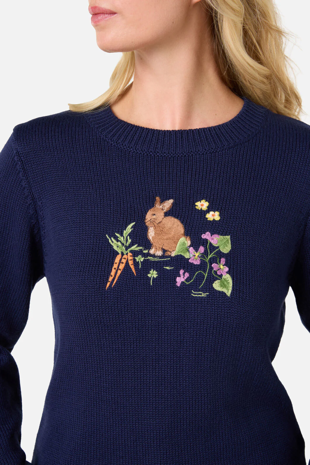 Lola Rabbit Embroidered Jumper - Image 5