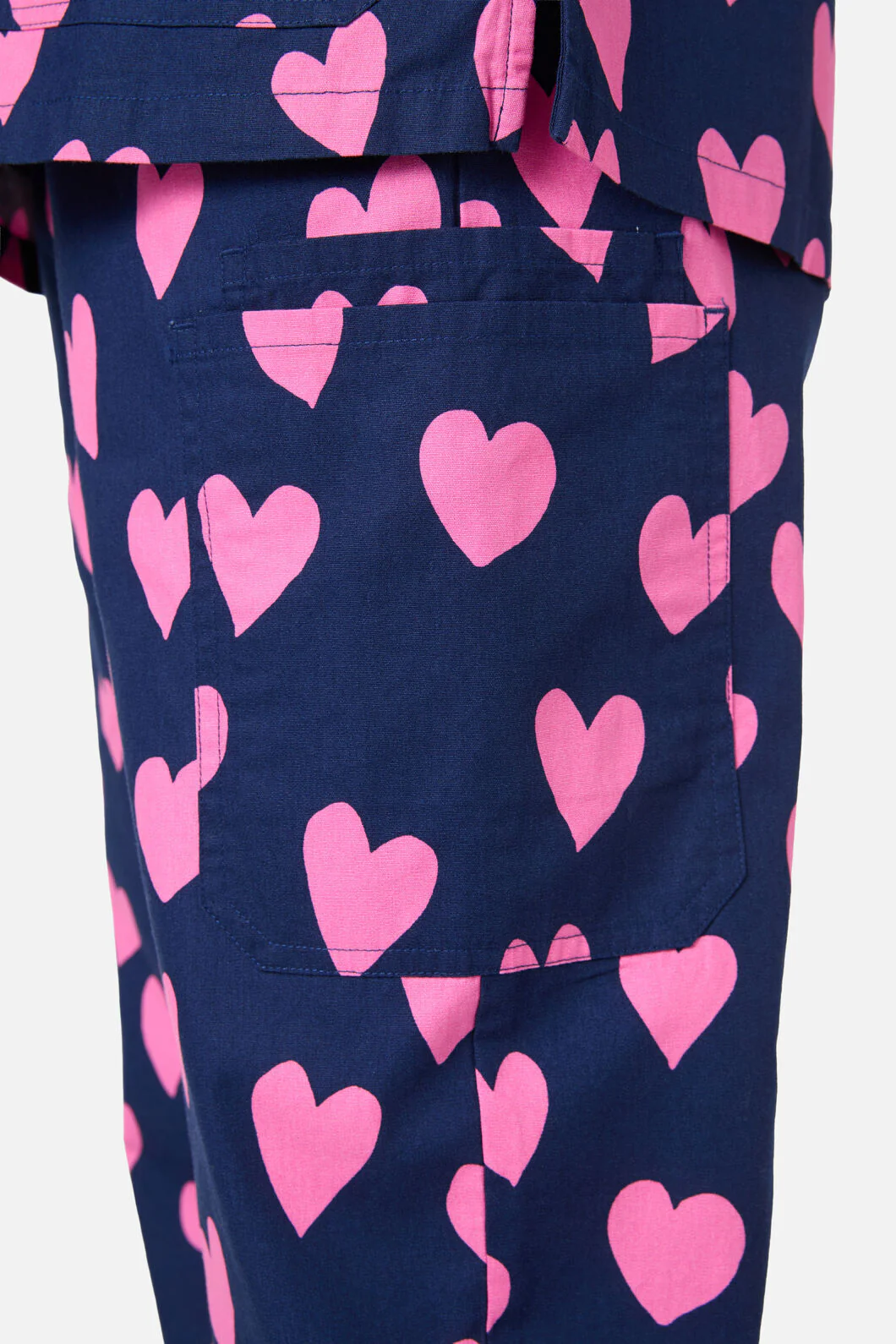 Love Hearts Navy Scrub Set - Image 8