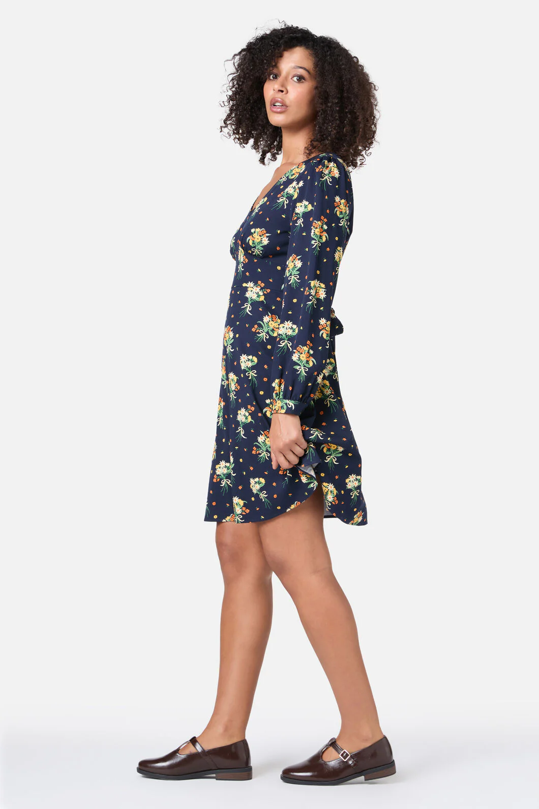 Lucia Floral Mini Dress - Image 3