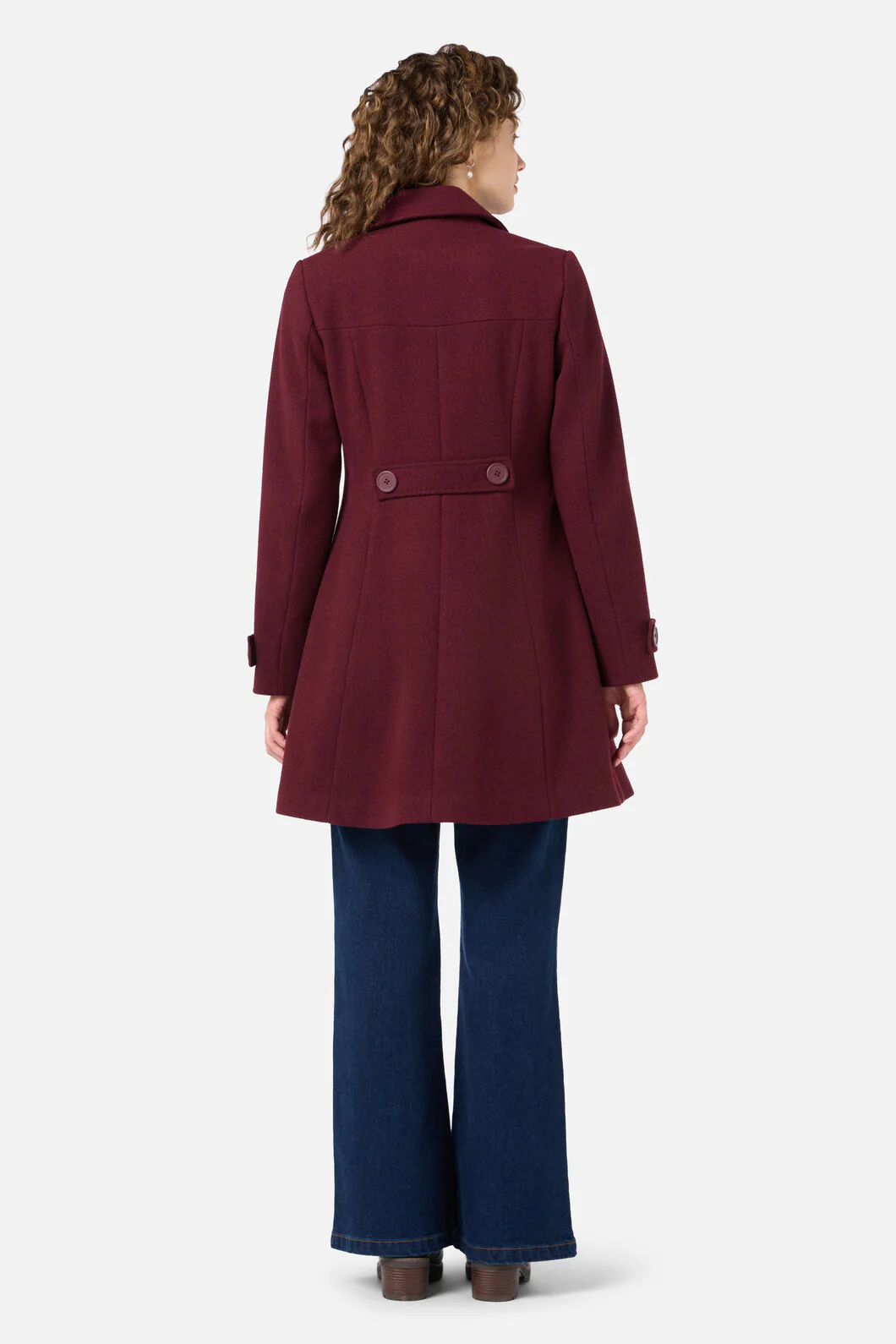 Mabel A-Line Wool Blend Coat - Image 12