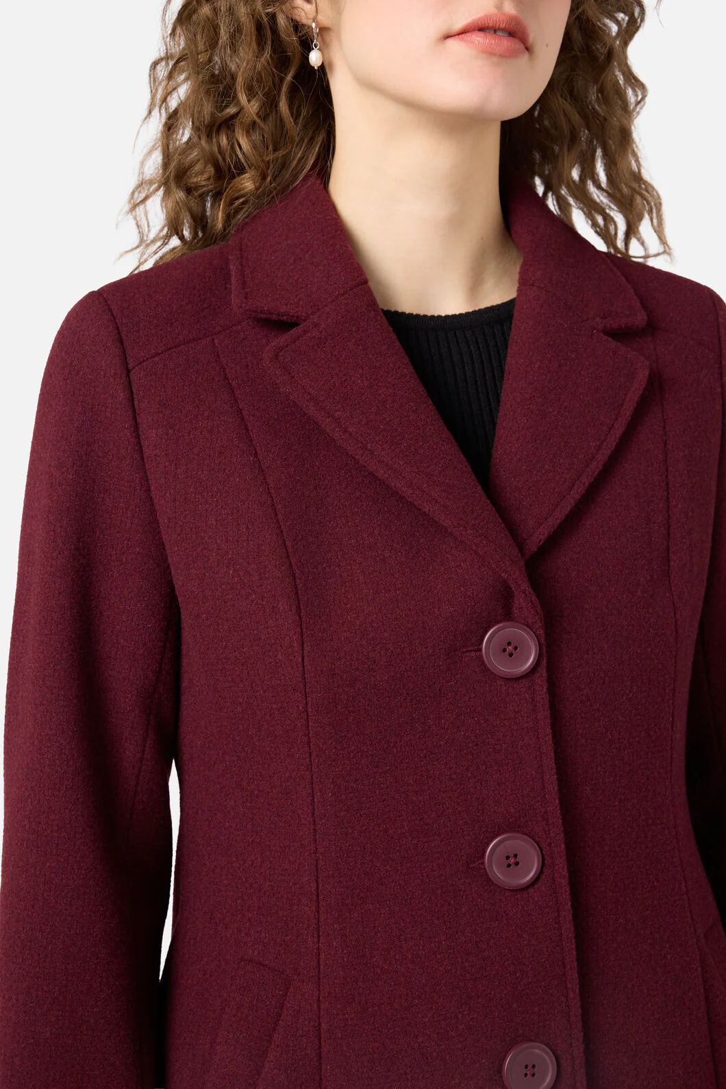 Mabel A-Line Wool Blend Coat - Image 13