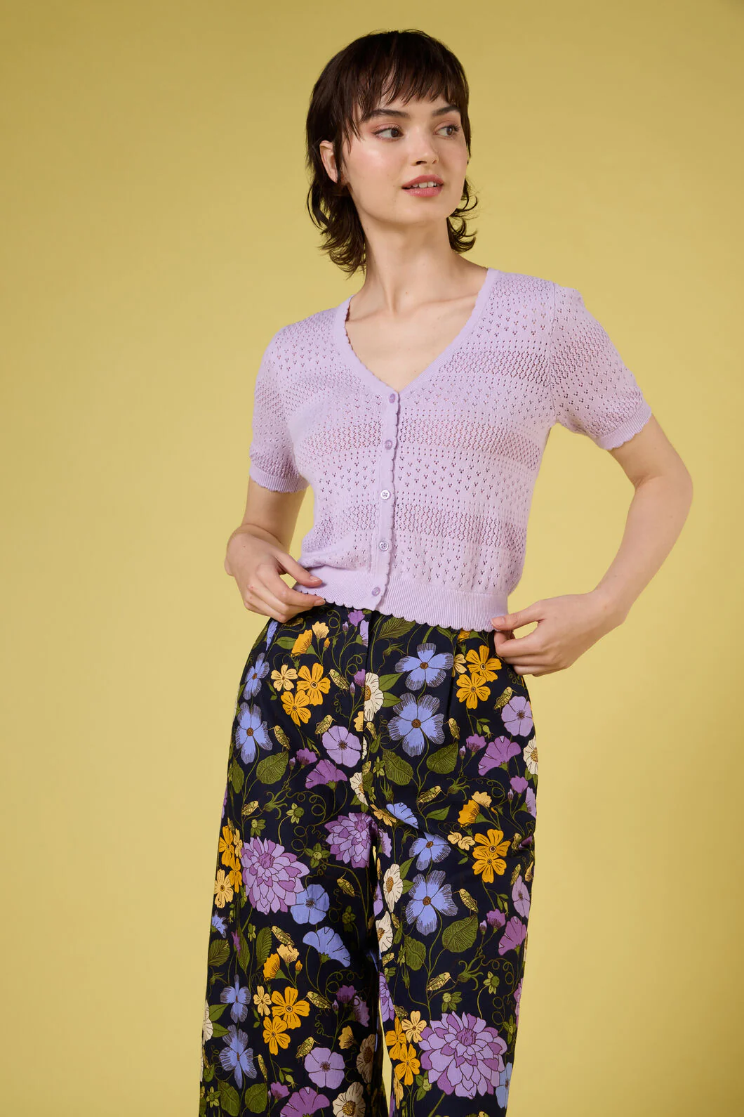 Mae Short Sleeve Cardigan - Image 7