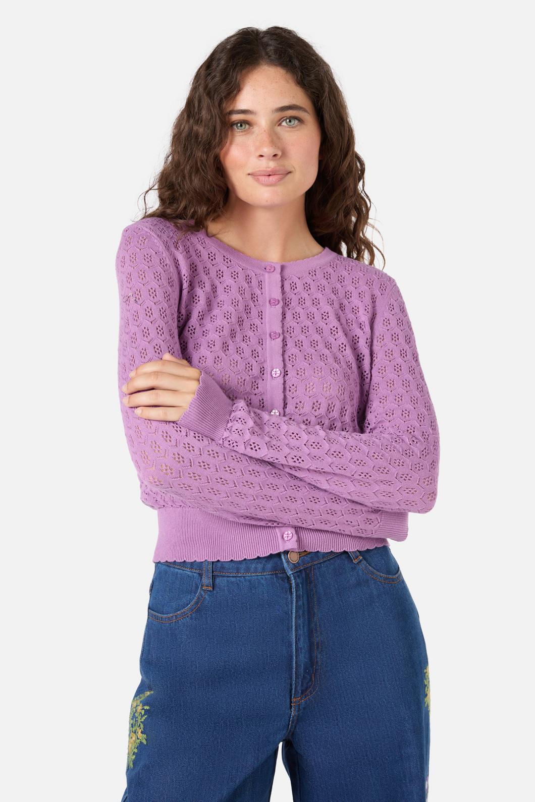 Mara Pointelle Cardigan - Image 2