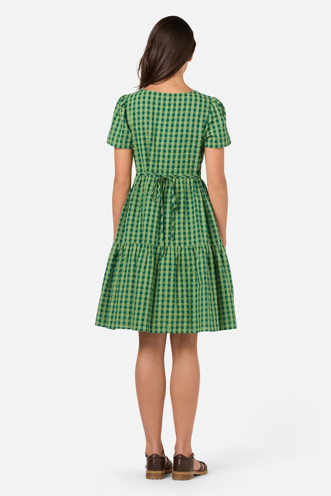Margot Check Mini Smock Dress - Image 4