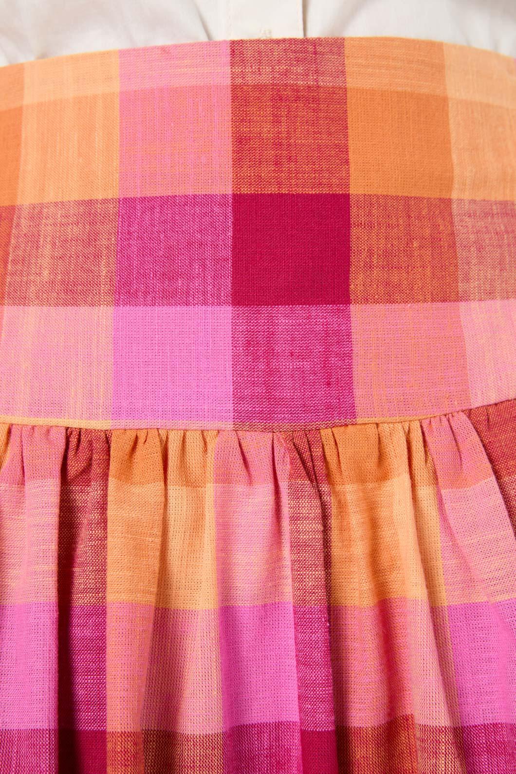 Maxine Check Midi Skirt - Image 7