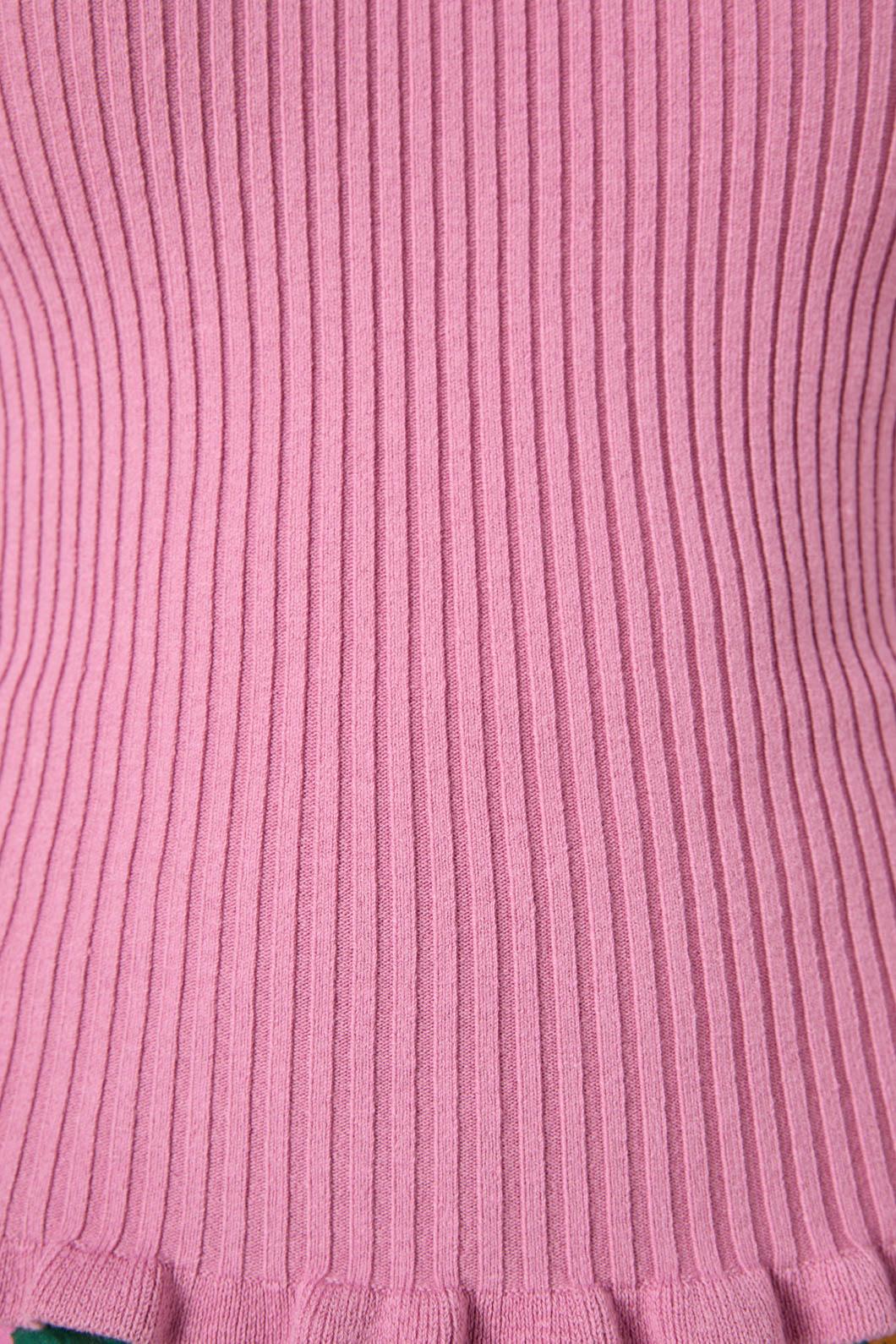Maya Ruffle Rib Knit Top - Image 6