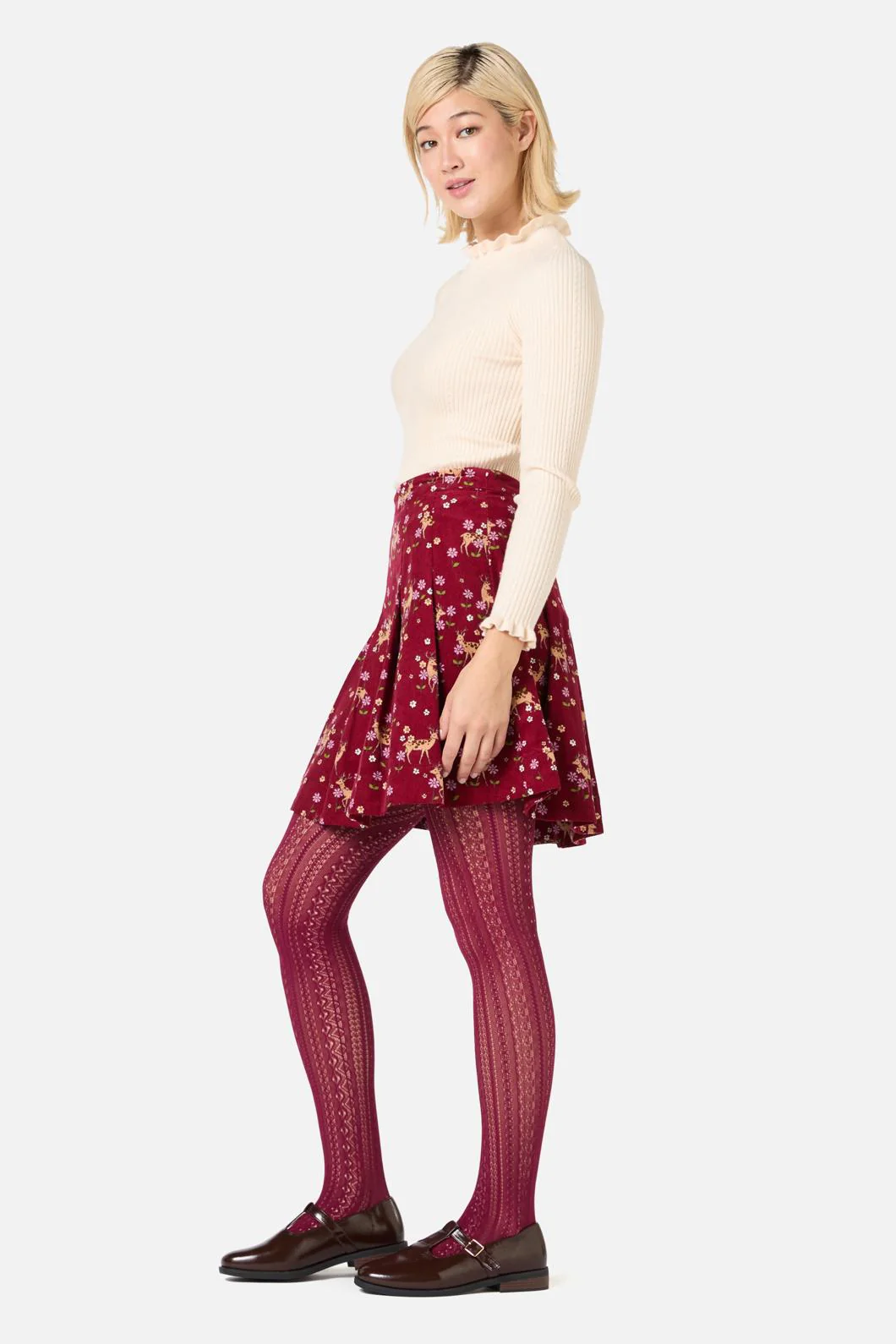 Meadow Deer Cord Mini Skirt - Image 3
