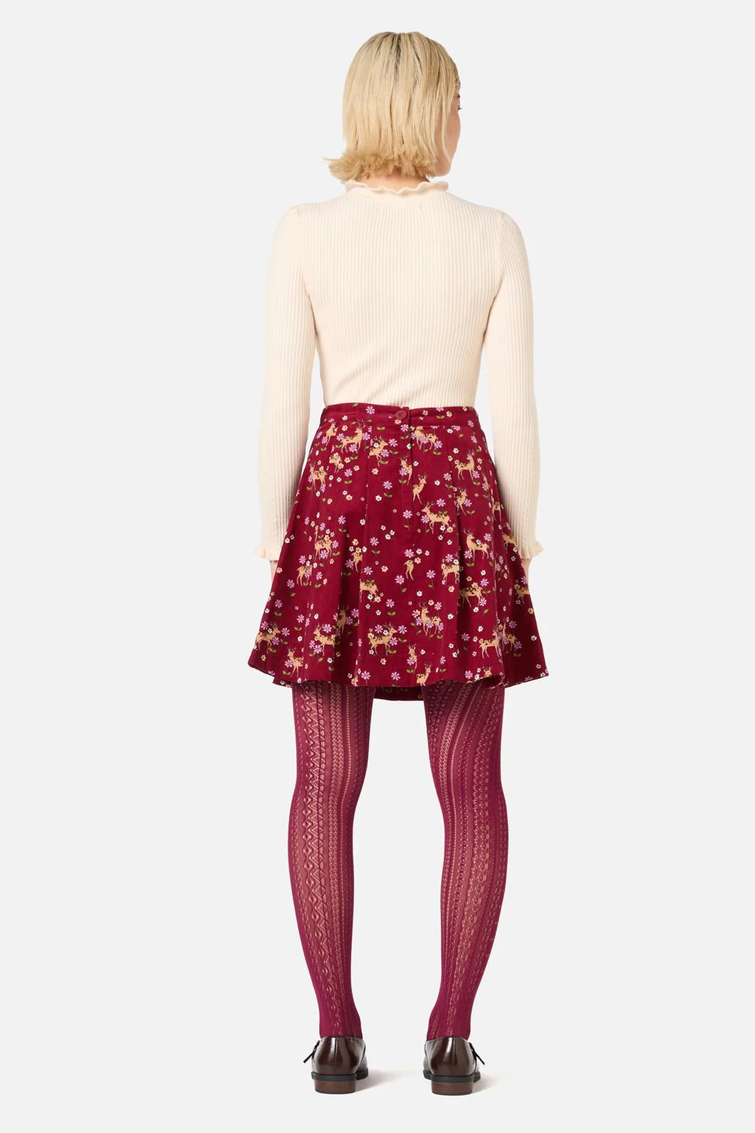 Meadow Deer Cord Mini Skirt - Image 4
