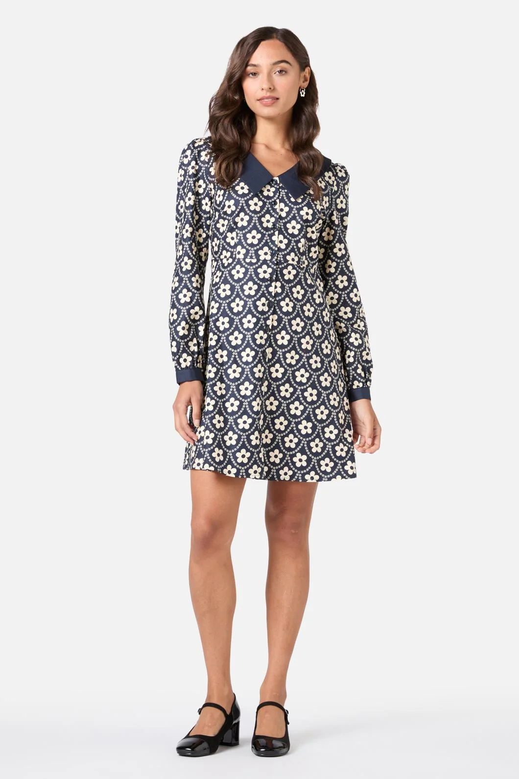 Megan Cute Collar Mini Dress - Image 6