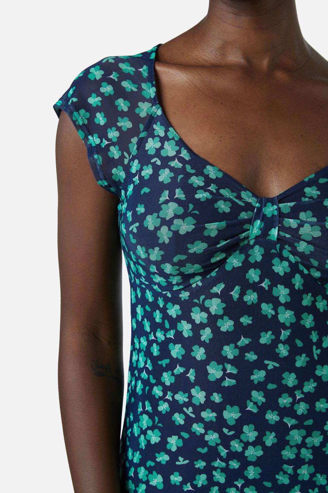 Mille Fleur Mesh Dress - Image 7
