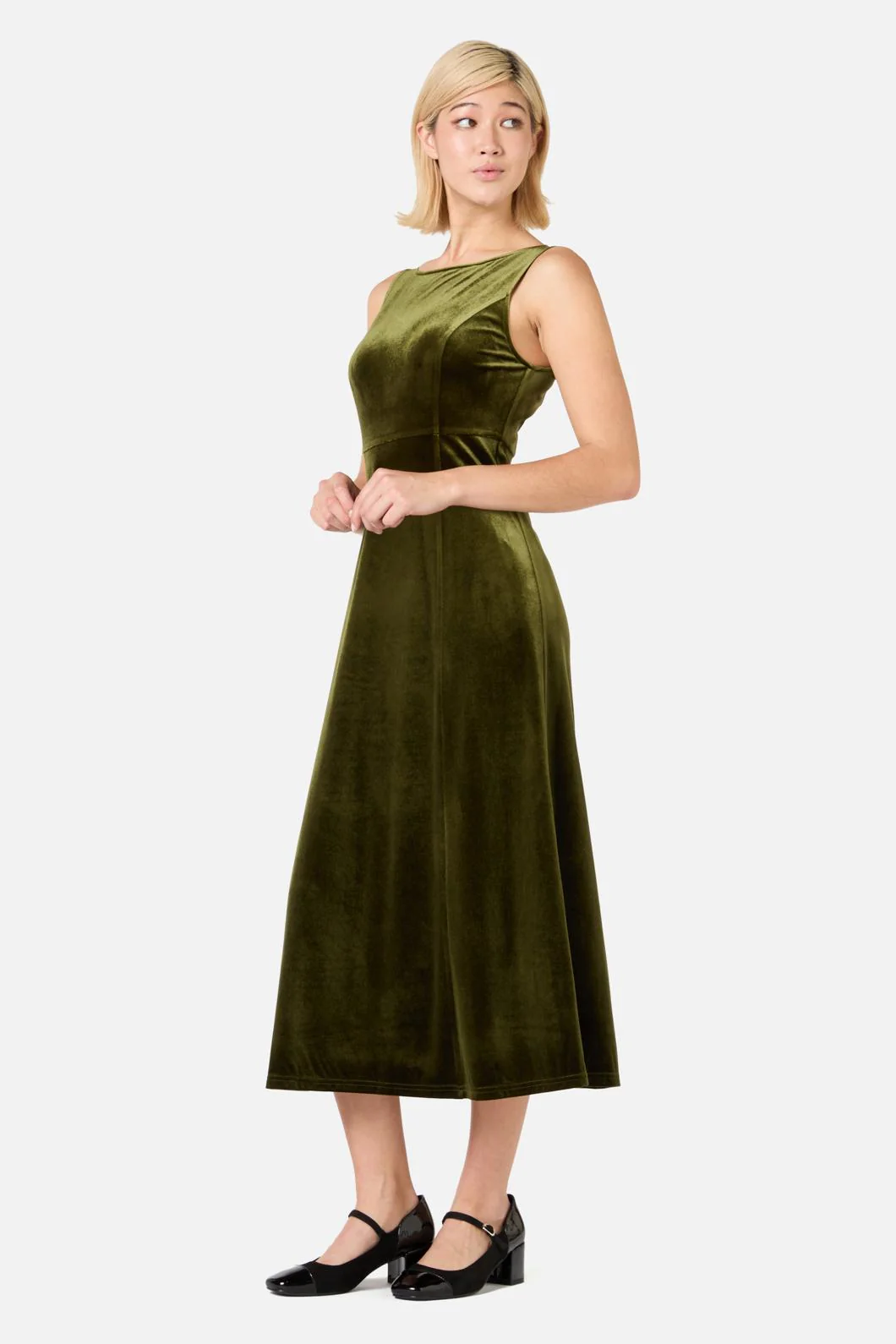 Monica Velvet Midi Dress - Image 4