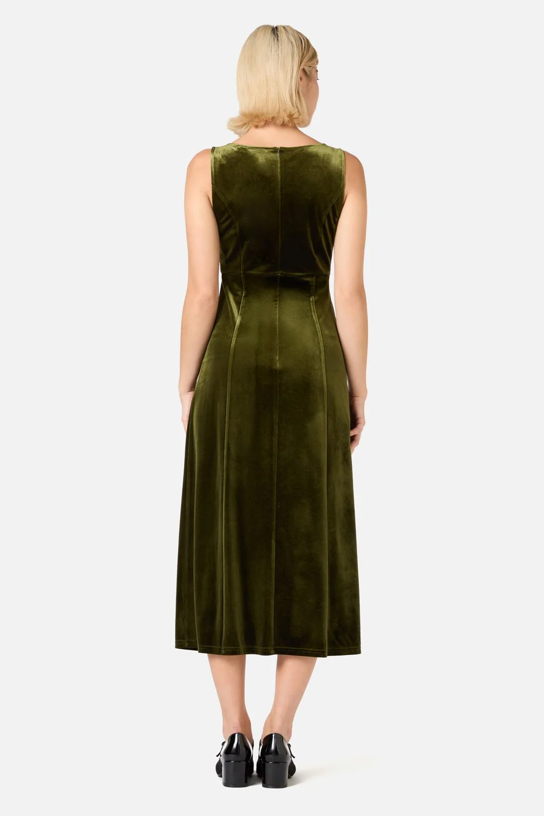 Monica Velvet Midi Dress - Image 5