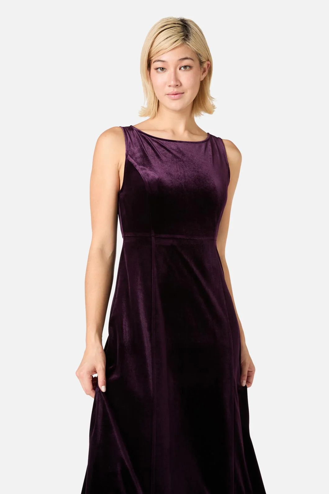 Monica Velvet Midi Dress - Image 9