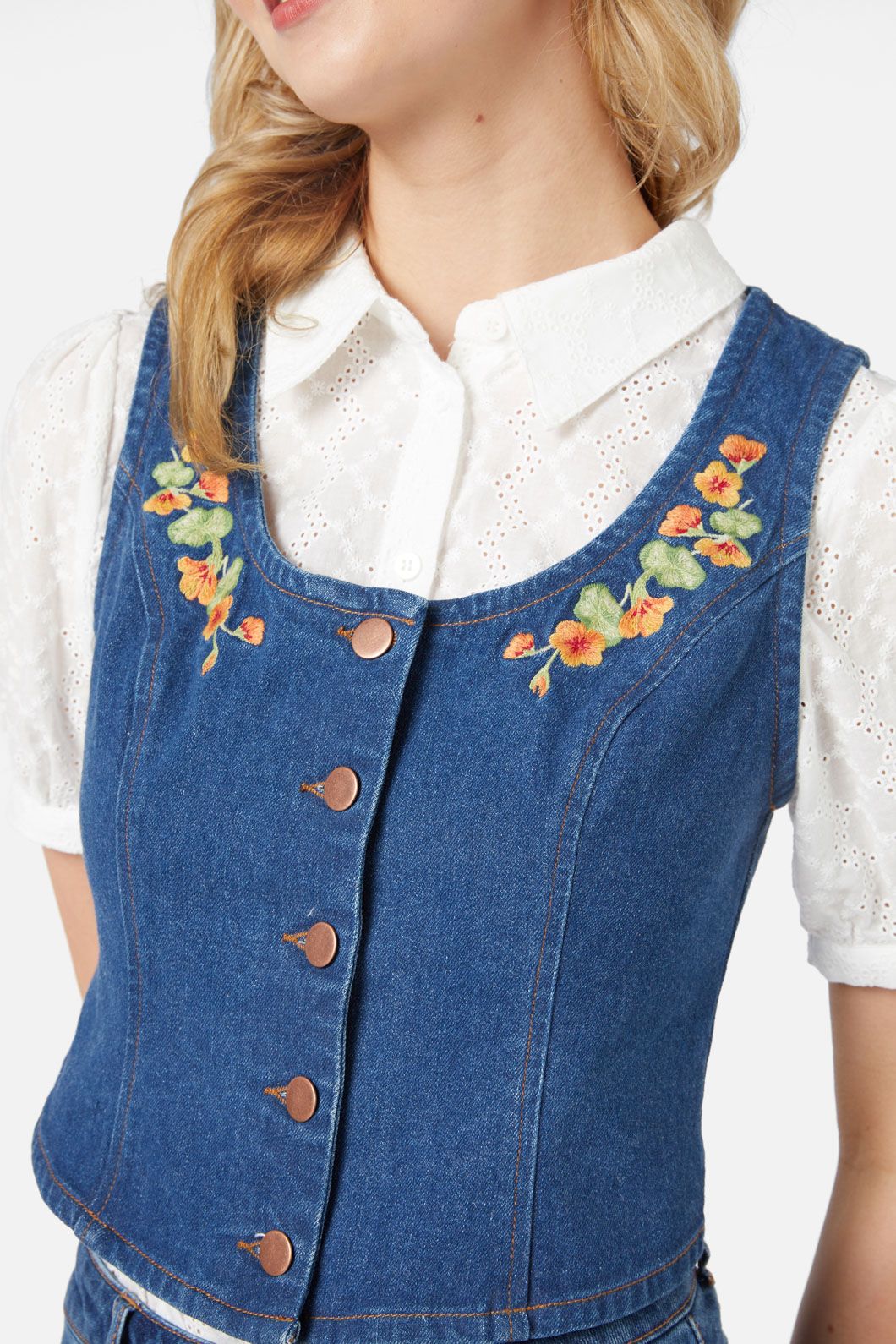 Nasturtium Emb Vest - Image 6