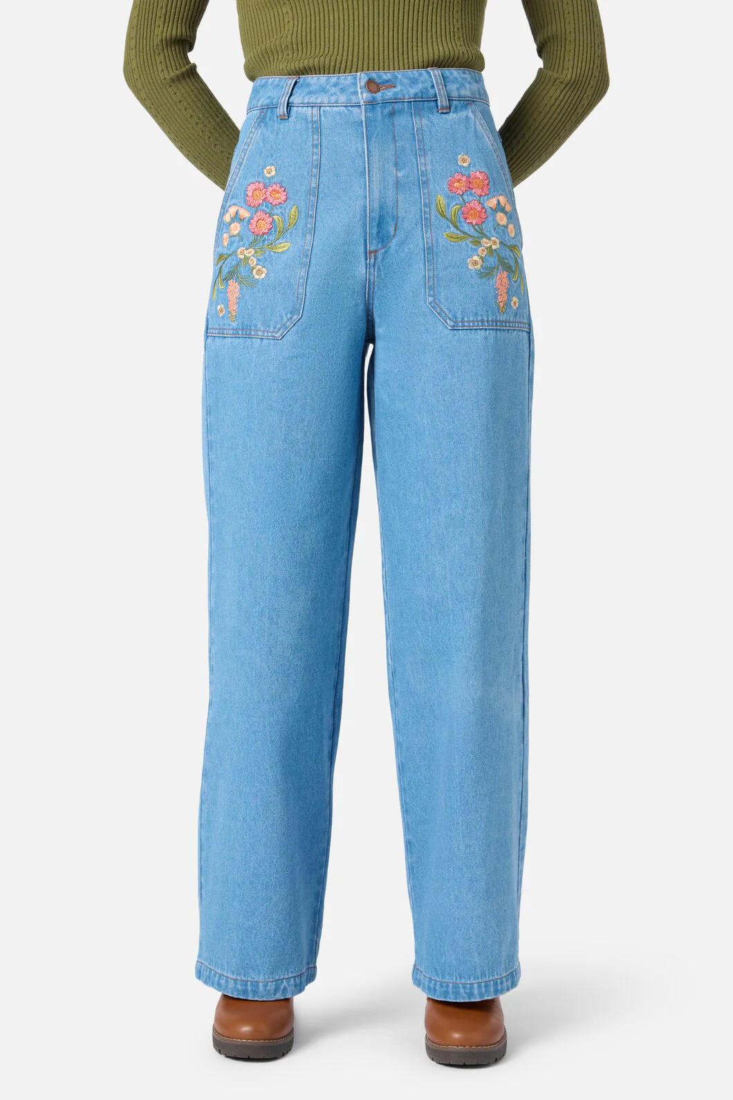 Native Embroidered Jean - Image 5