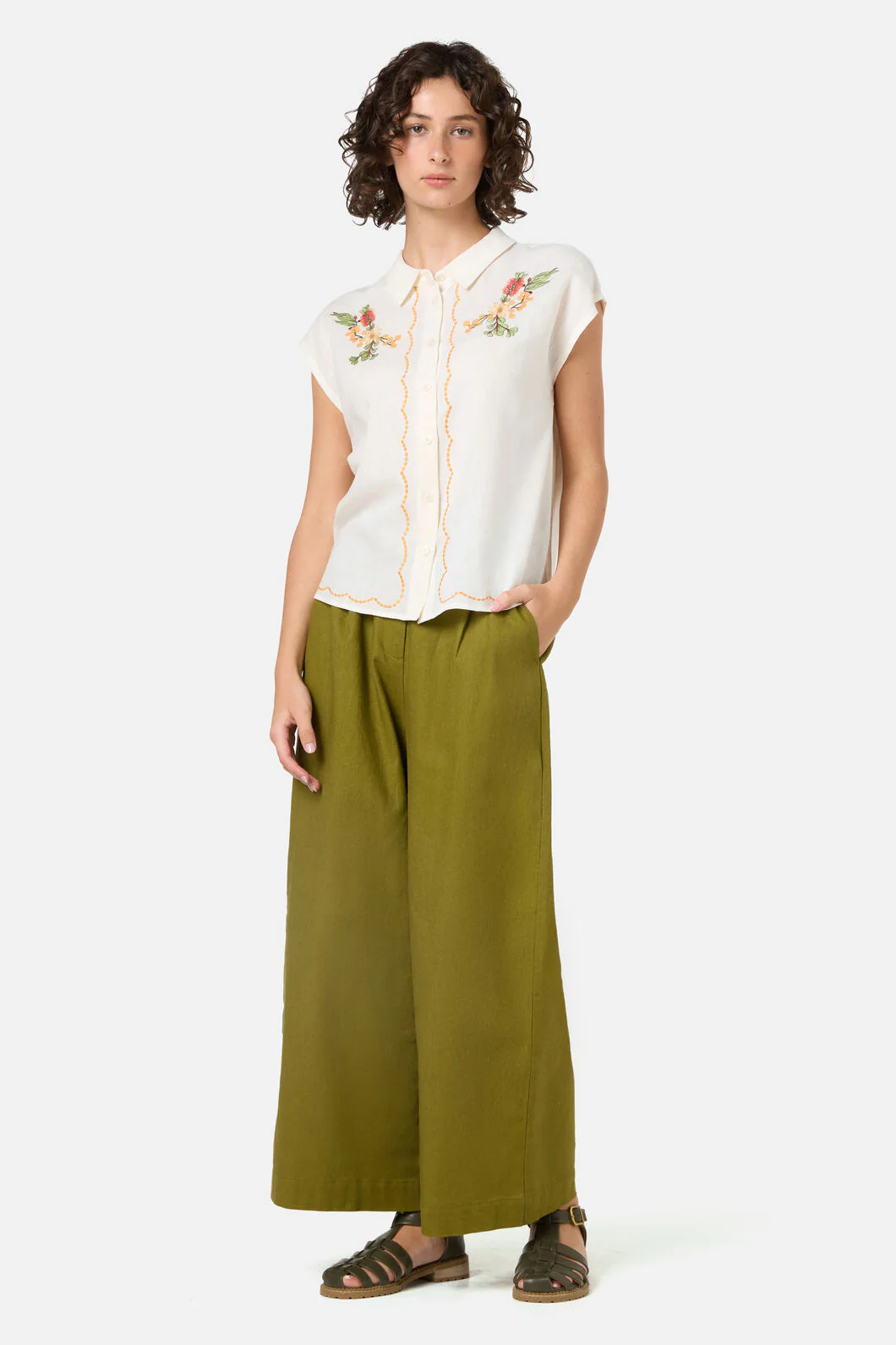 Native Flora Embroidered Shirt - Image 2