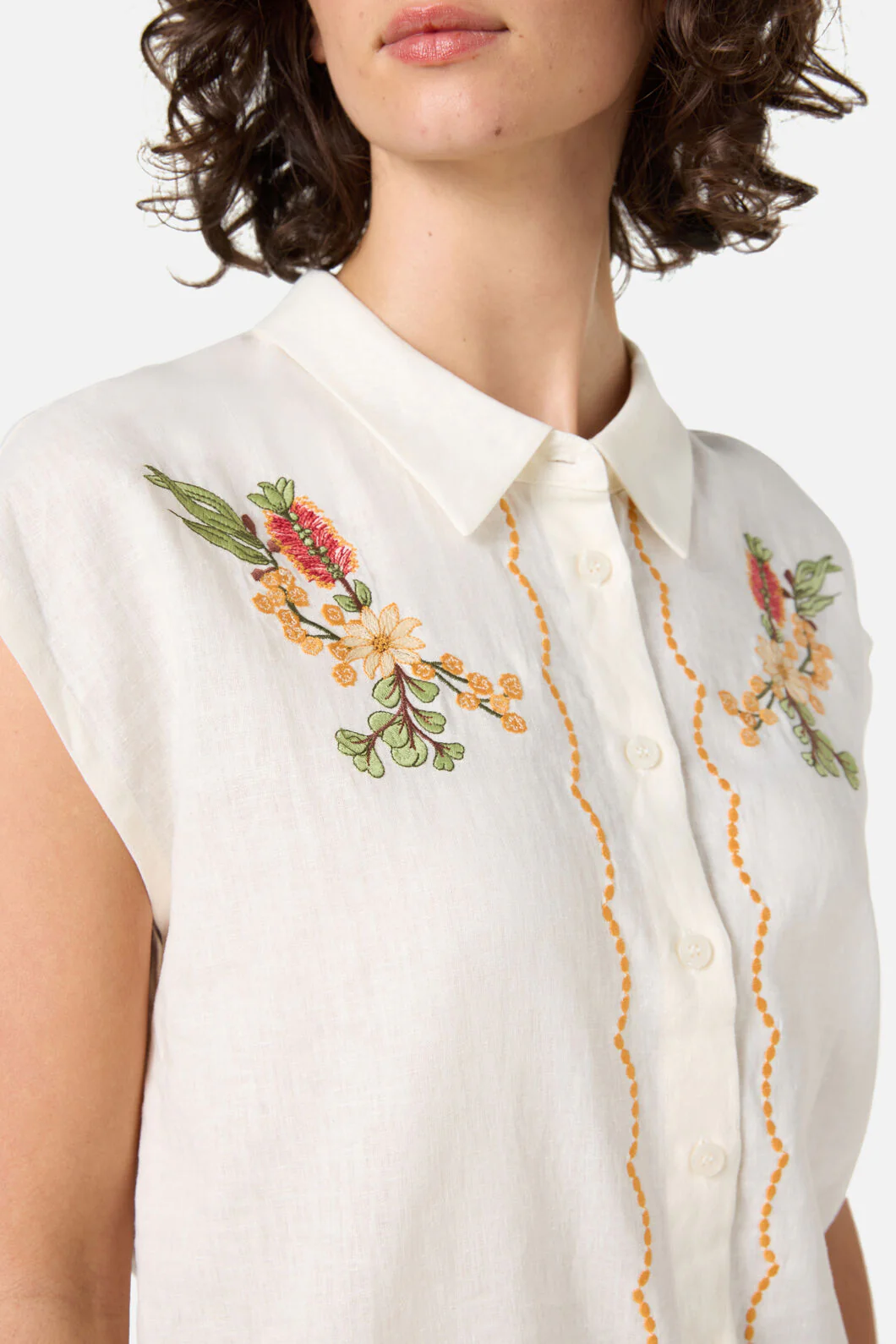 Native Flora Embroidered Shirt - Image 5