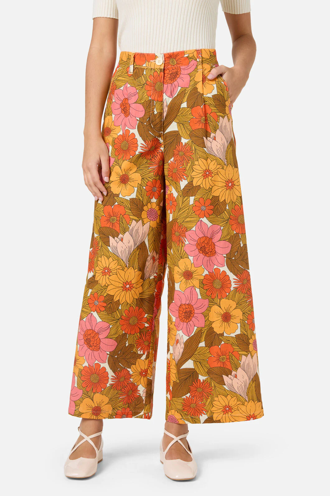 Nellie 70'S Floral Culotte - Image 3