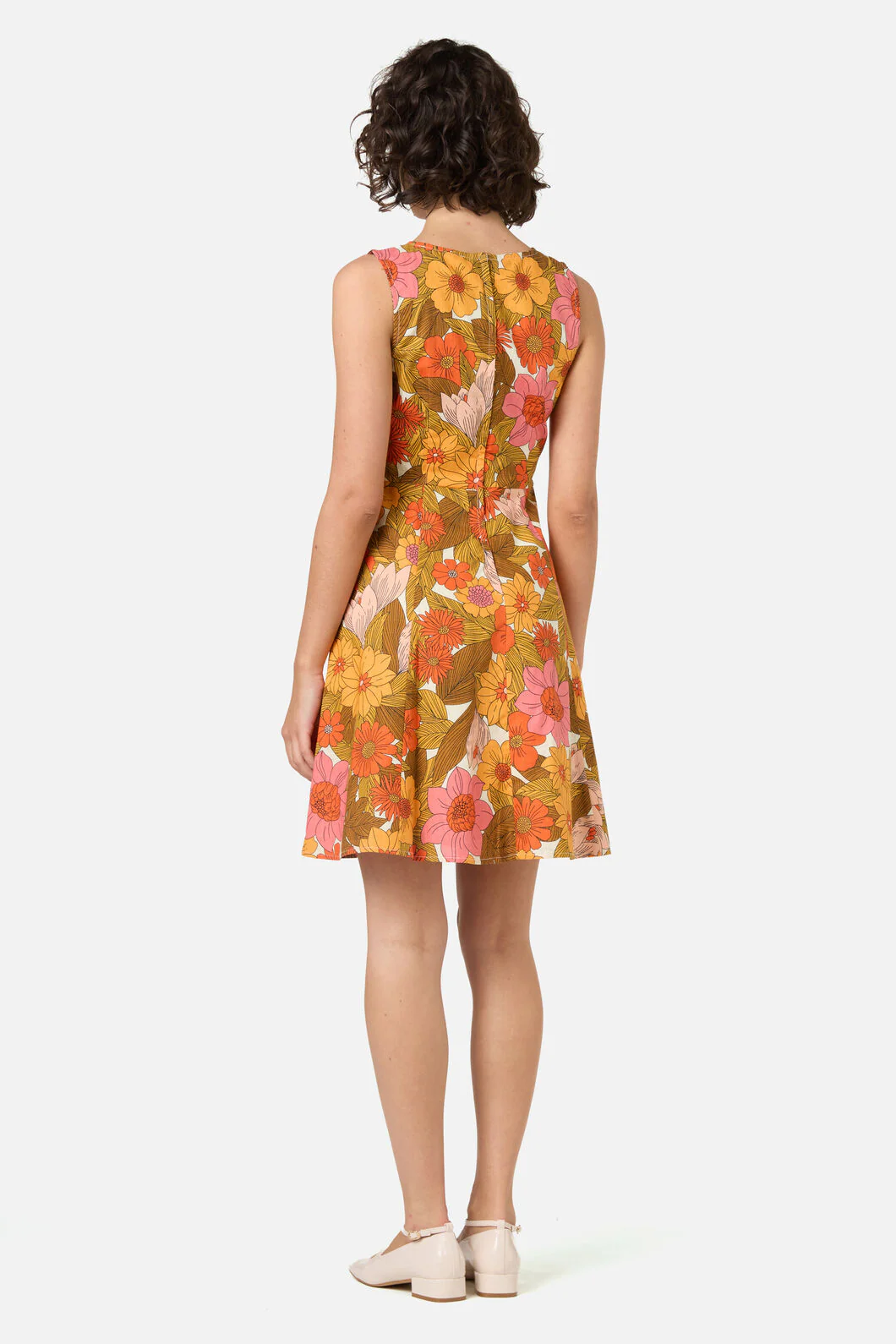 Nellie 70'S Floral Mini Dress - Image 4