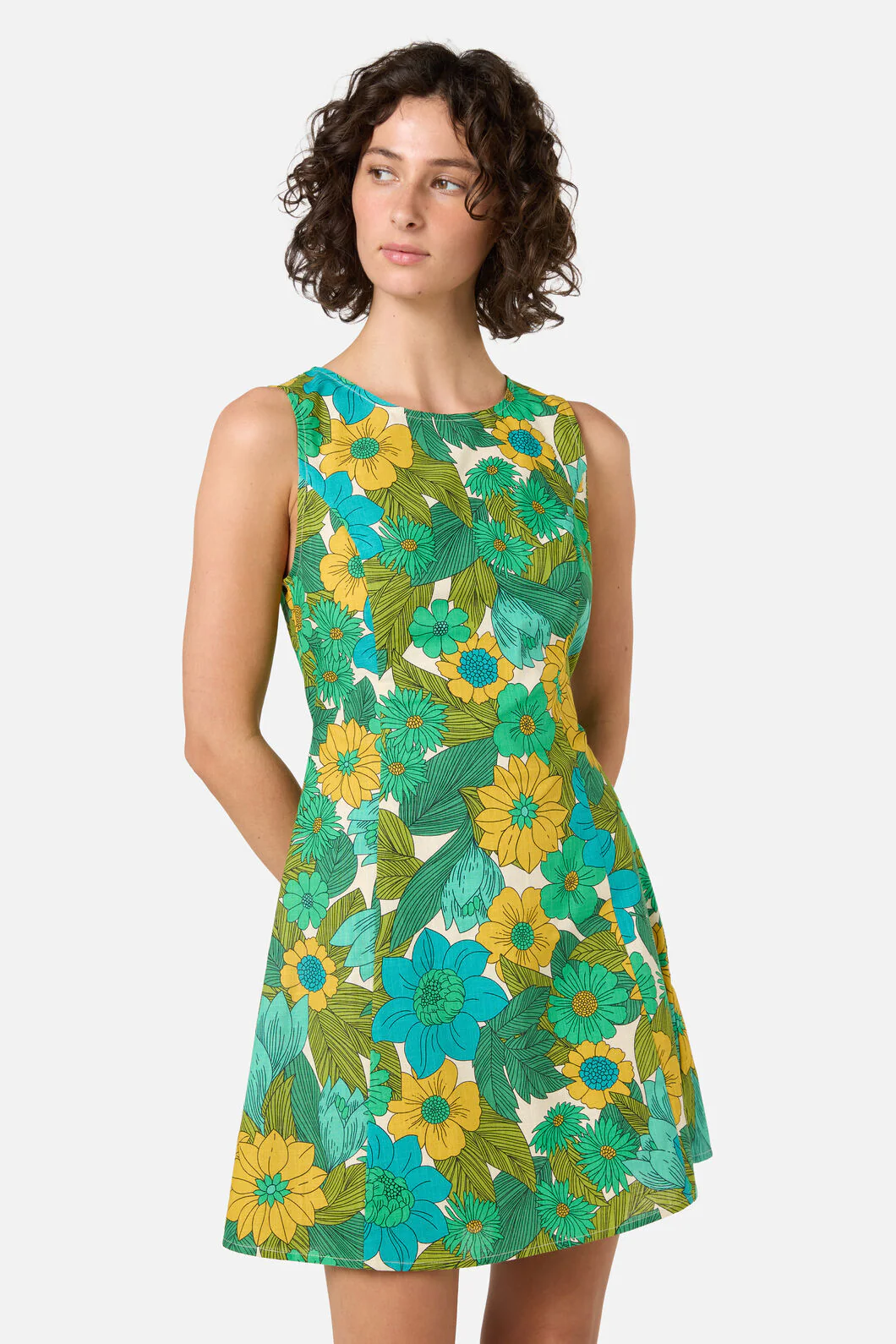 Nellie 70'S Floral Shift Dress - Image 2