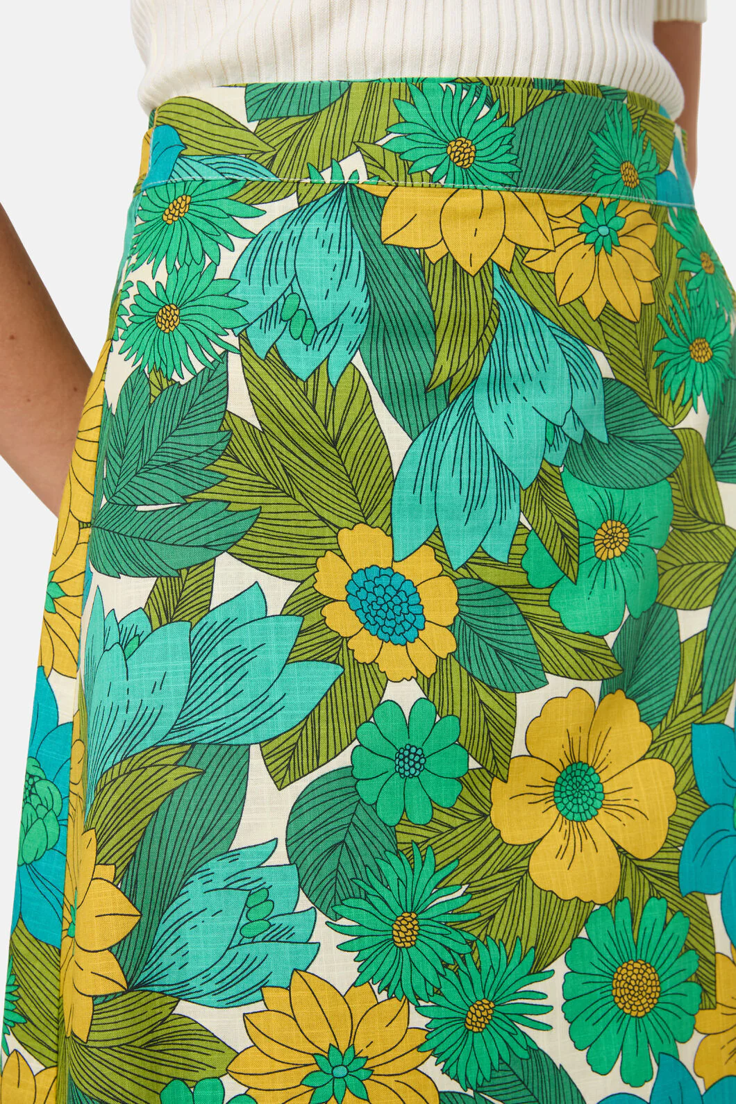 Nellie 70'S Floral Wrap Skirt - Image 5