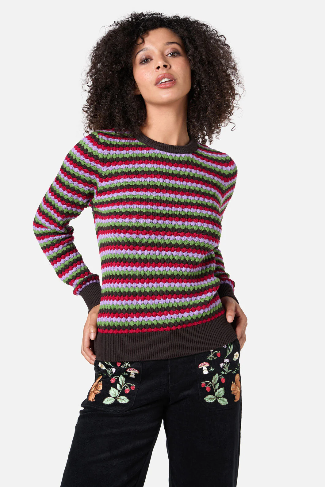 Nico Stripe Knit Jumper - Image 2