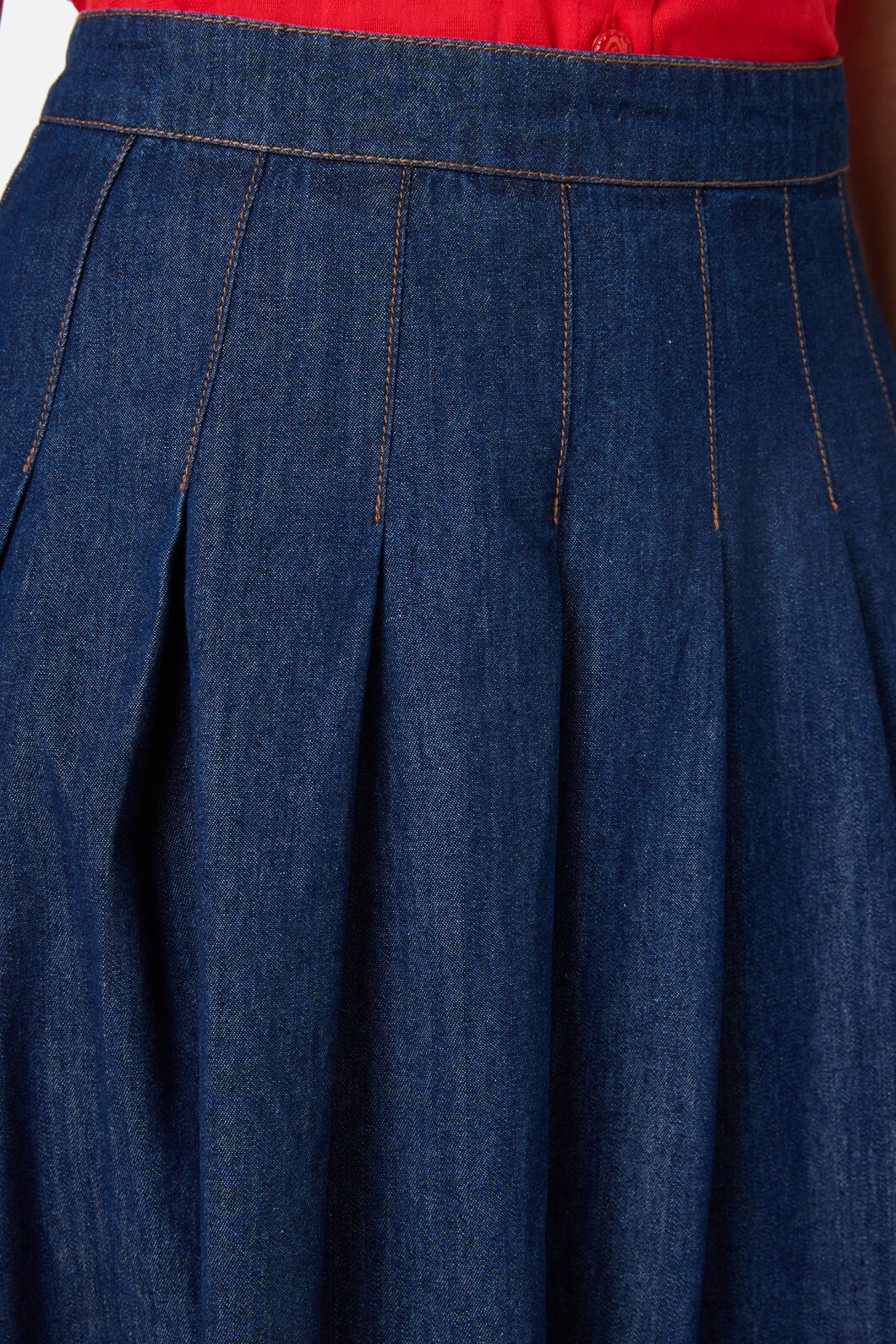 Oakley Pleat Midi Skirt - Image 5