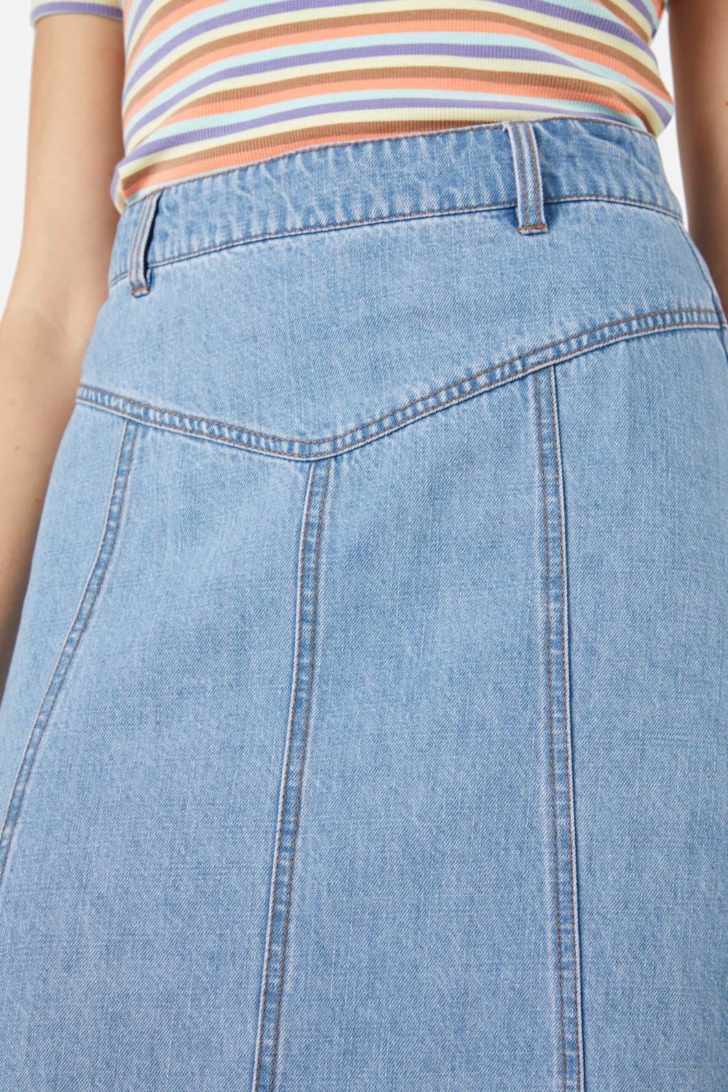 Olinda Denim Midi Skirt - Image 5