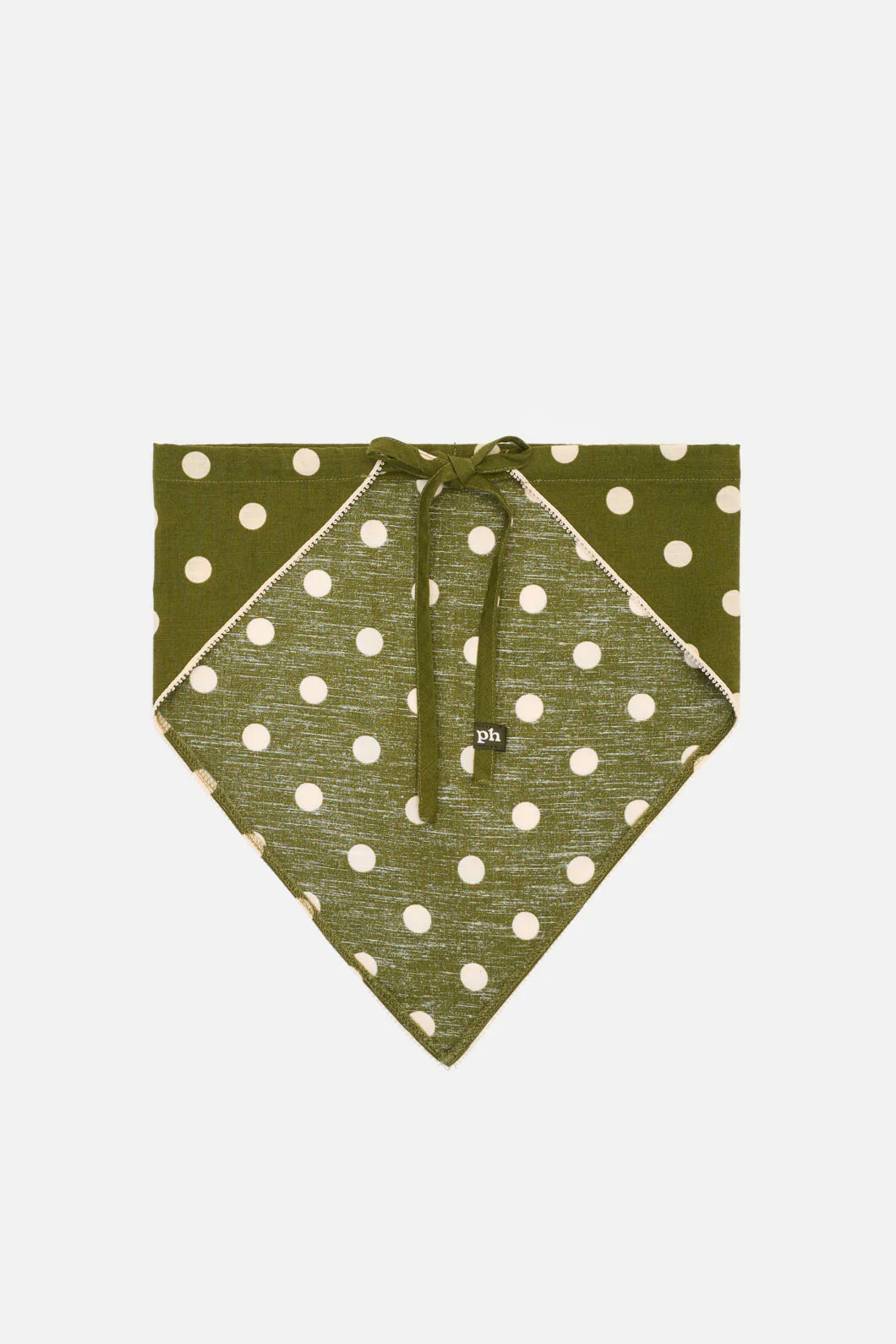 Olive Spot Head Scarf - Image 5