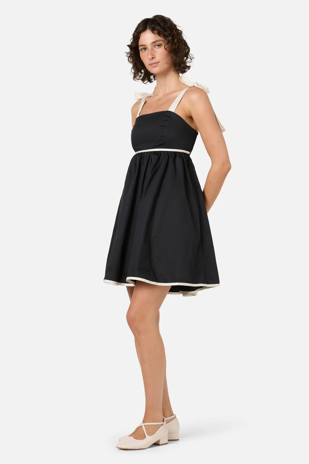 Olivia Contrast Mini Dress - Image 4