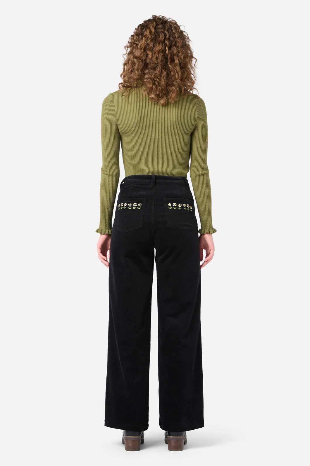 Orchard Embroidered Cord Jean - Image 4