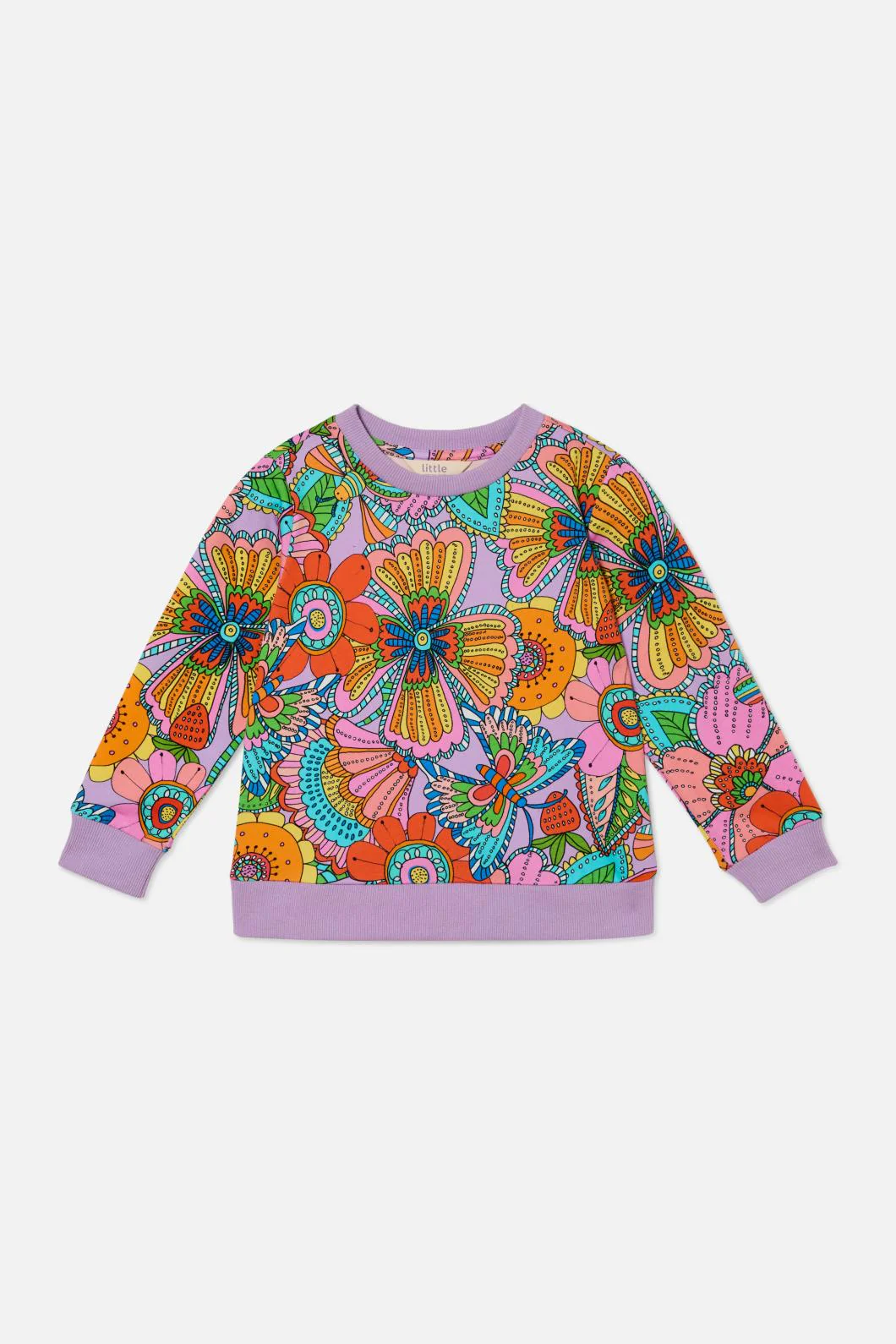 Paisley Floral Kids Sweater - Image 2