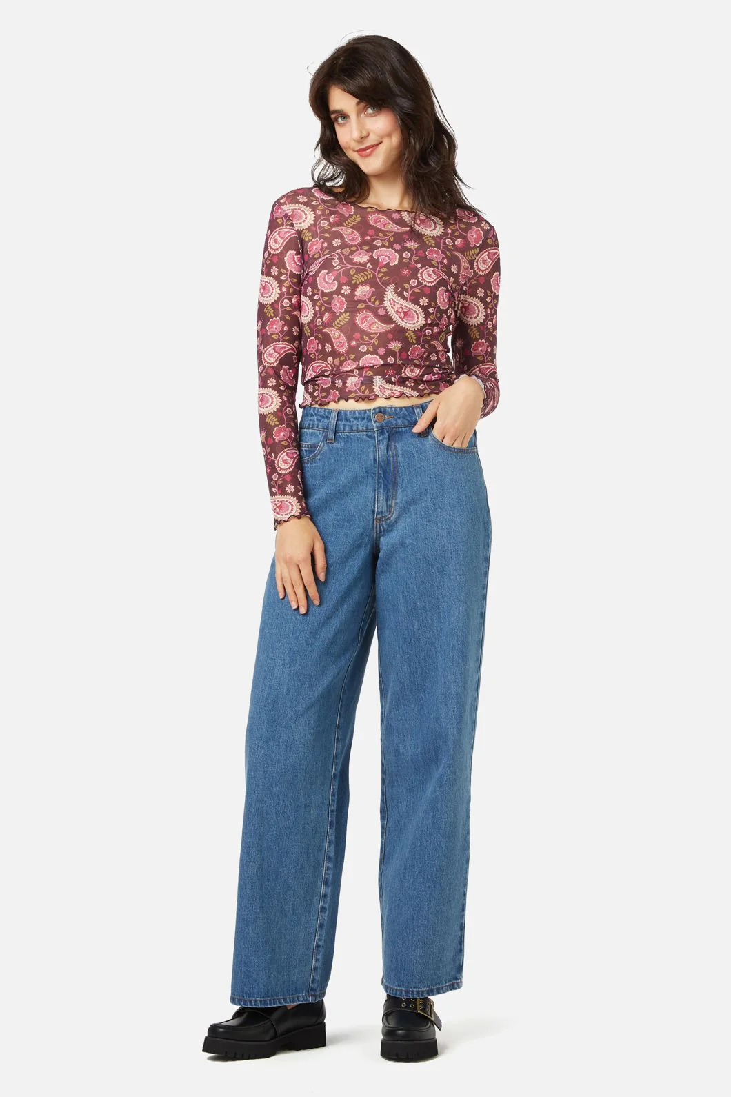 Paisley Mesh Top - Image 2