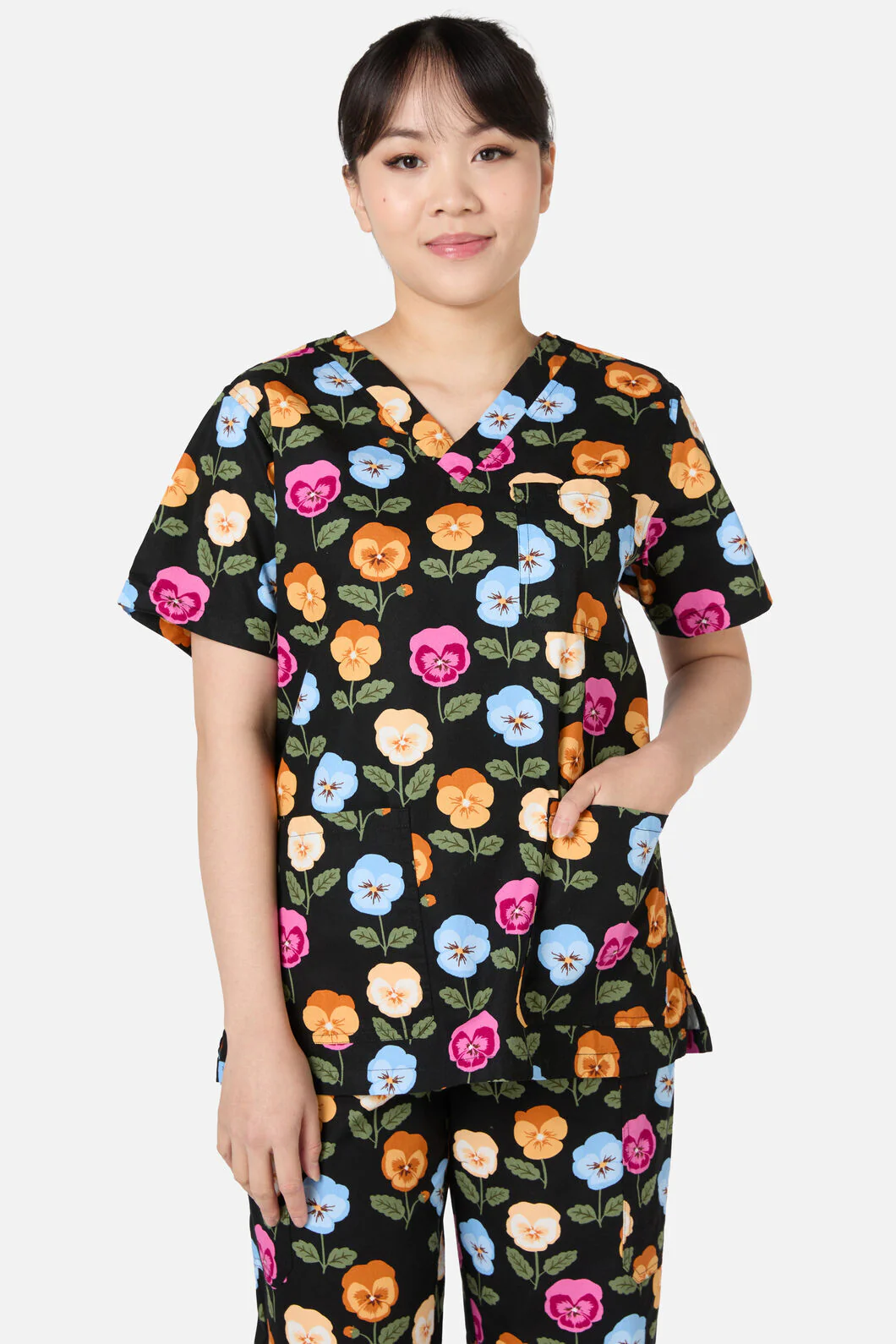 Pansy Scrub Set - Image 3