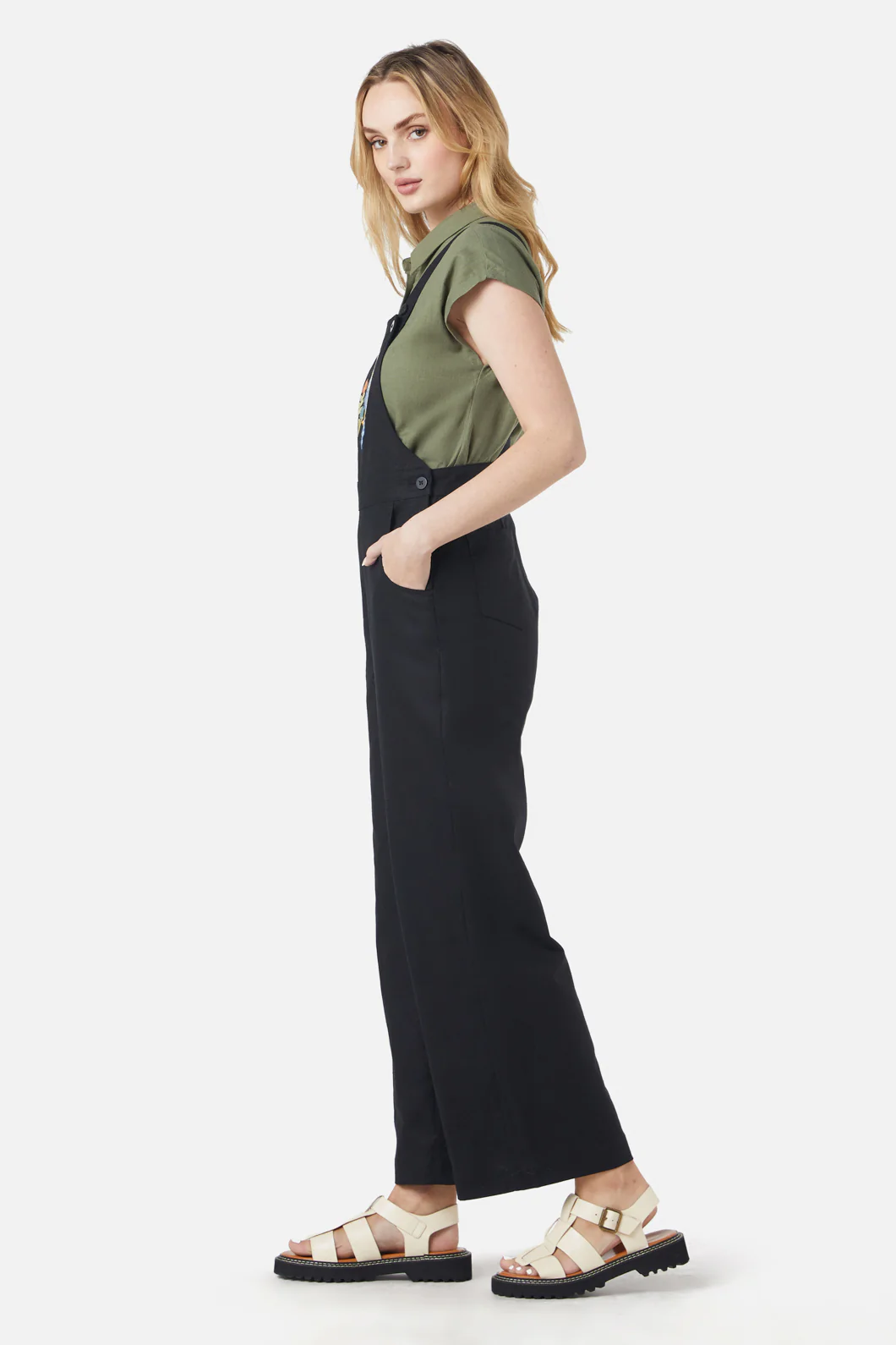 Peacock Emb Overalls - Image 3