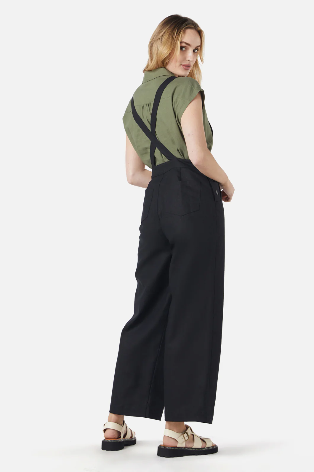 Peacock Emb Overalls - Image 4