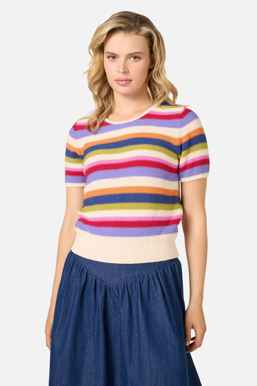 Perri Stripe Knit Top - Image 2