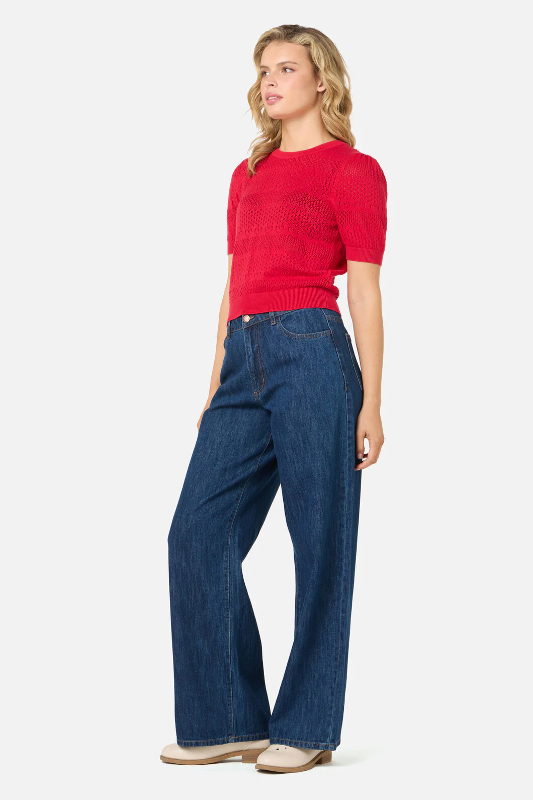 Mia Mid Rise Straight Leg Jean