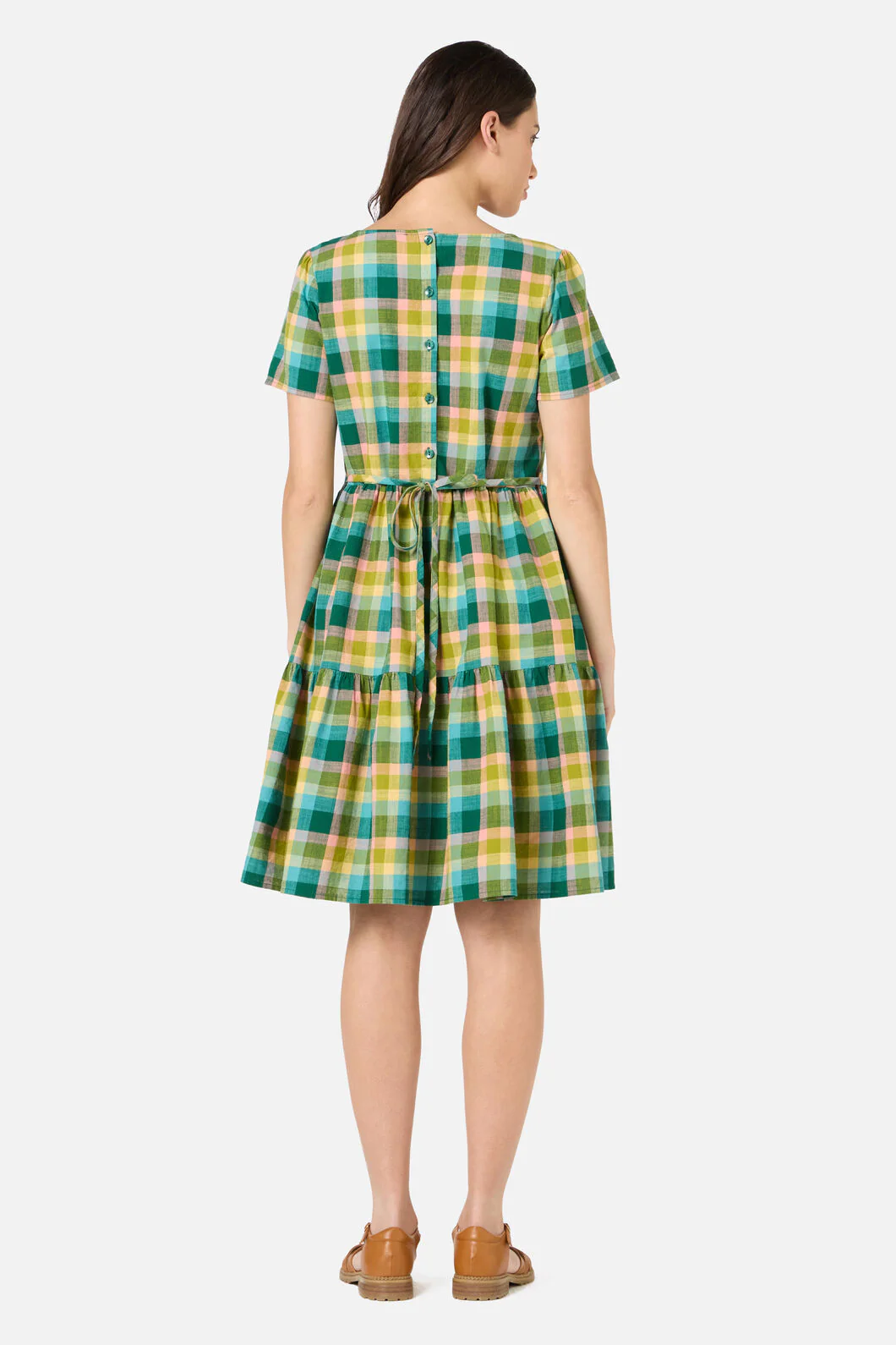 Piper Check Smock Dress - Image 4