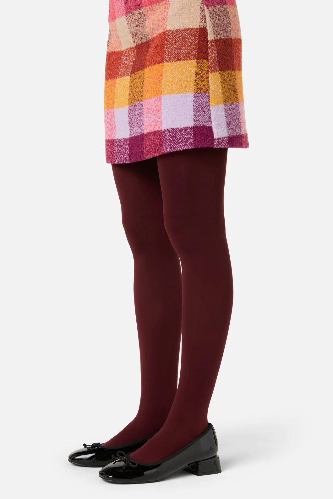 Plum Plain Tights - Image 3