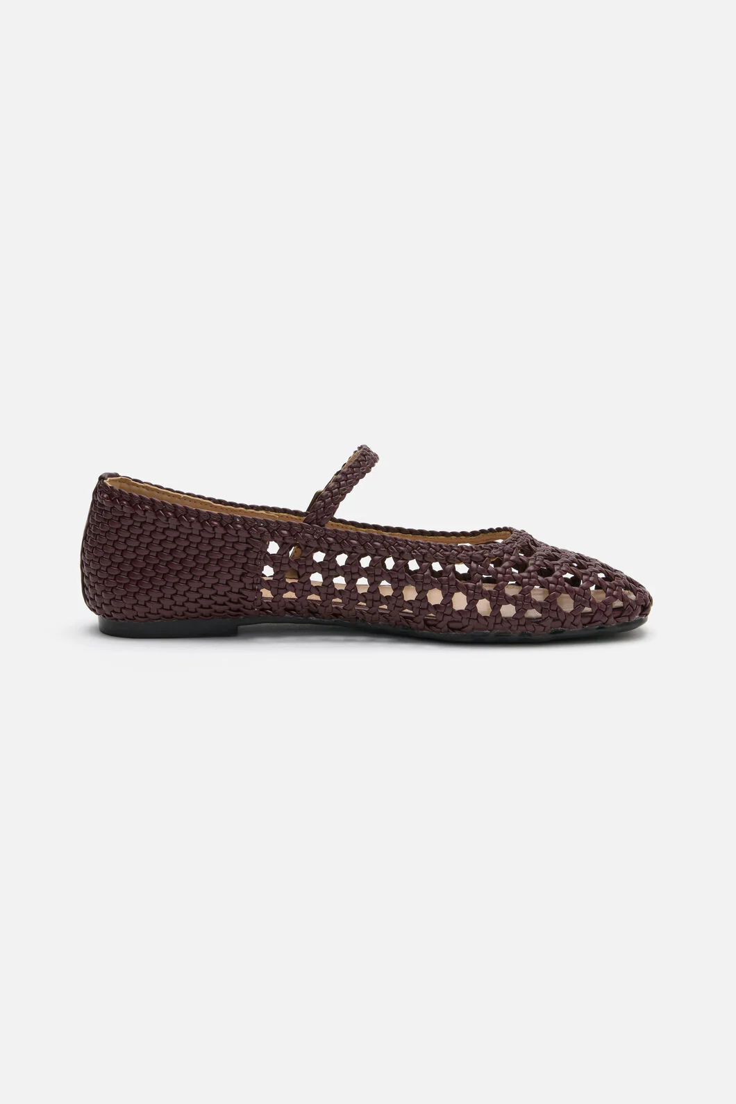 Plum Weave Flat Shoe - Image 3